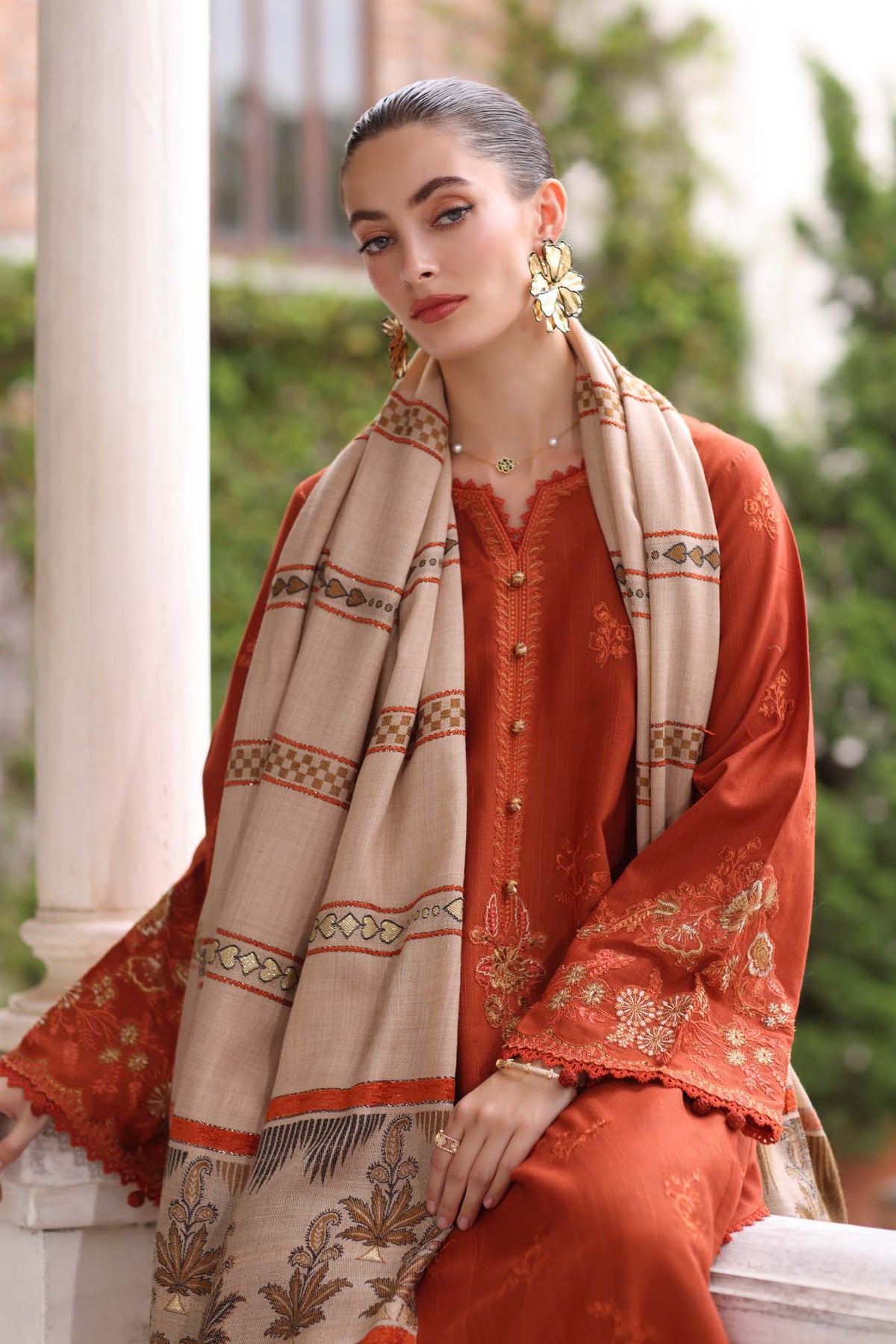 Noor by Saadia Asad | Winter Pashmina 25 | Rustique-3