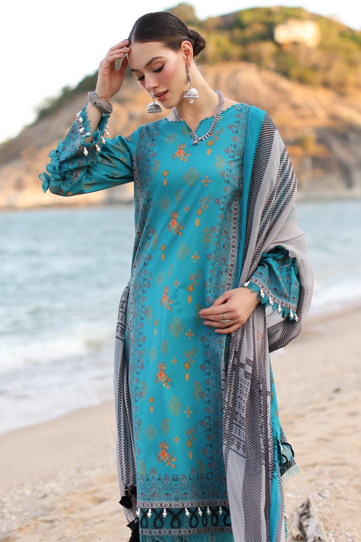 Charizma | C Prints Vol 6 | CP4-51 -  Charizma Casuals - Original Designer Dress - House of Maryam