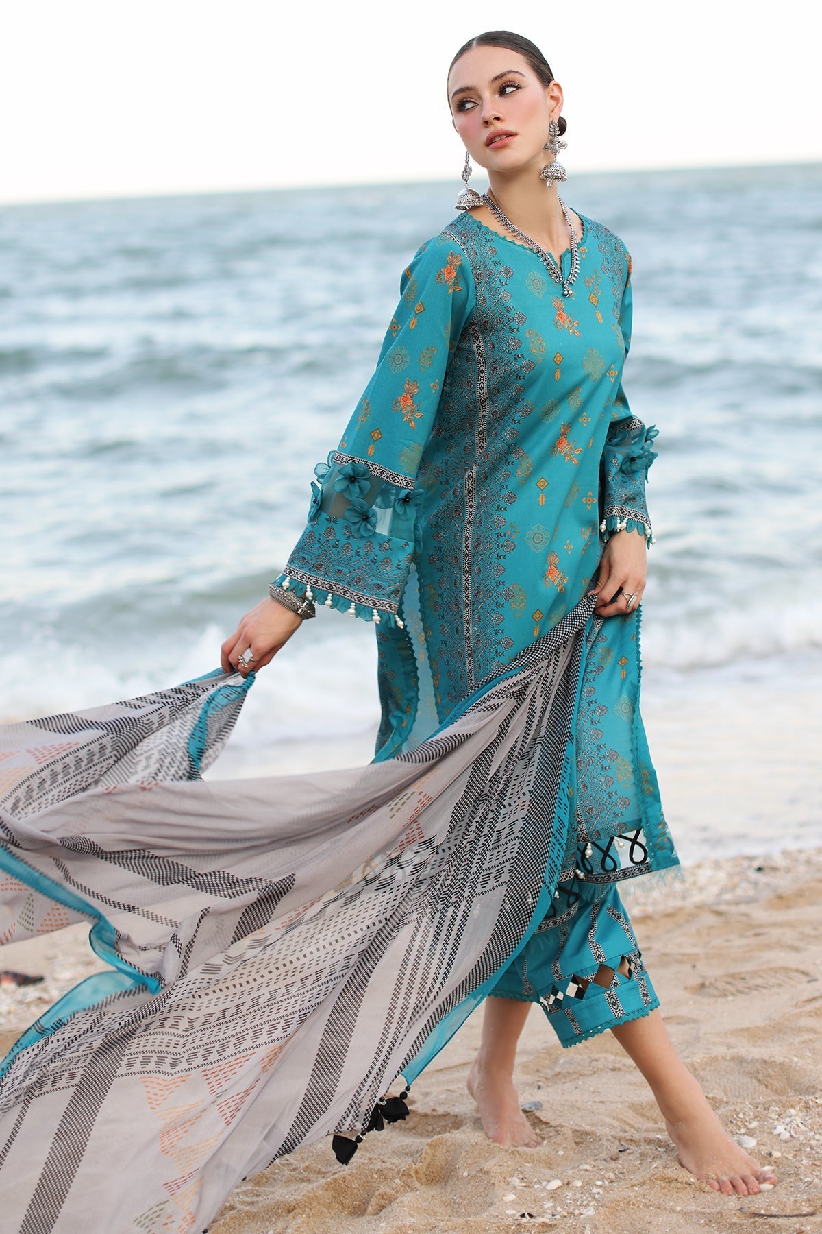 Charizma | C Prints Vol 6 | CP4-51 -  Charizma Casuals - Original Designer Dress - House of Maryam