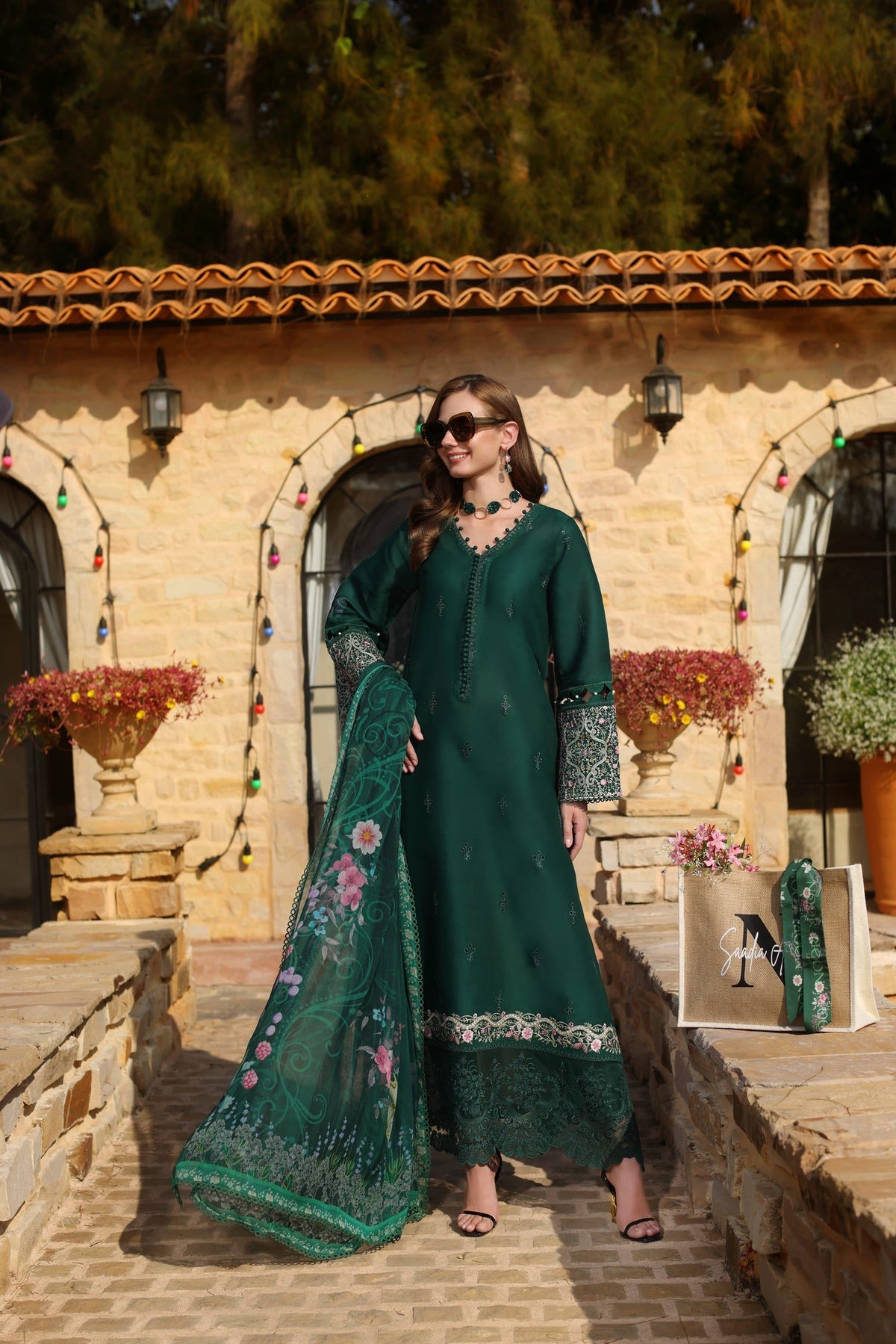 Noor by Saadia Asad | Luxe Chikankari 25 | D1-A -  Noor by Saadia Asad Ladies Clothes - Original Designer Dress - House of Maryam