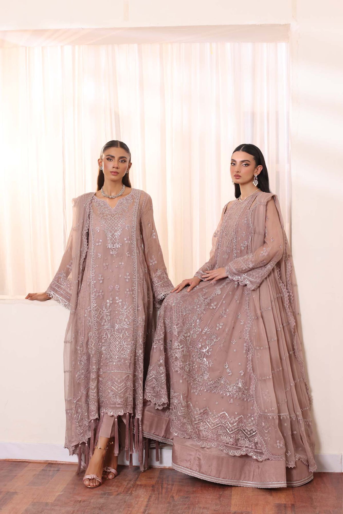 Noor by Saadia Asad | Noor Chiffon De Luxe | D7 -  Noor by Saadia Asad Formal - Original Designer Dress - House of Maryam