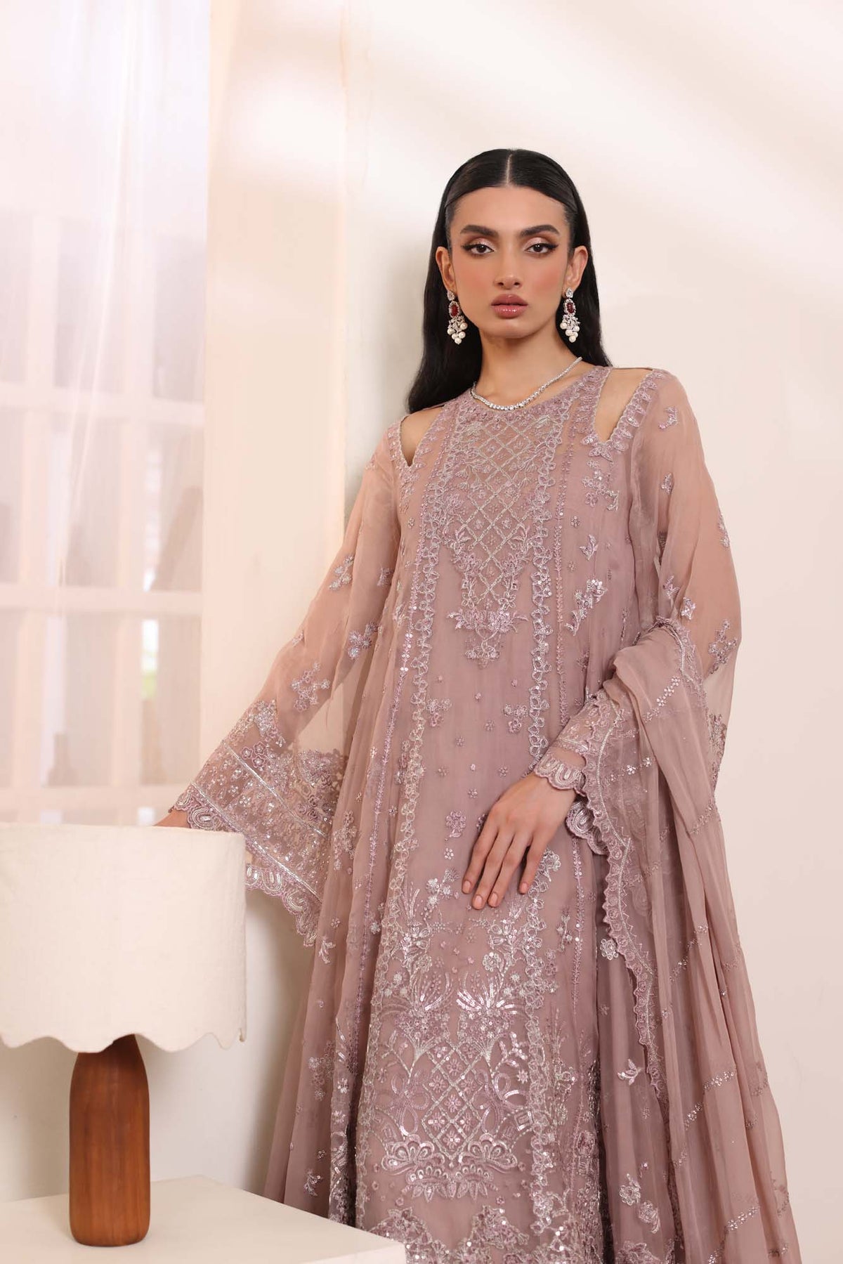 Noor by Saadia Asad | Noor Chiffon De Luxe | D7 -  Noor by Saadia Asad Formal - Original Designer Dress - House of Maryam