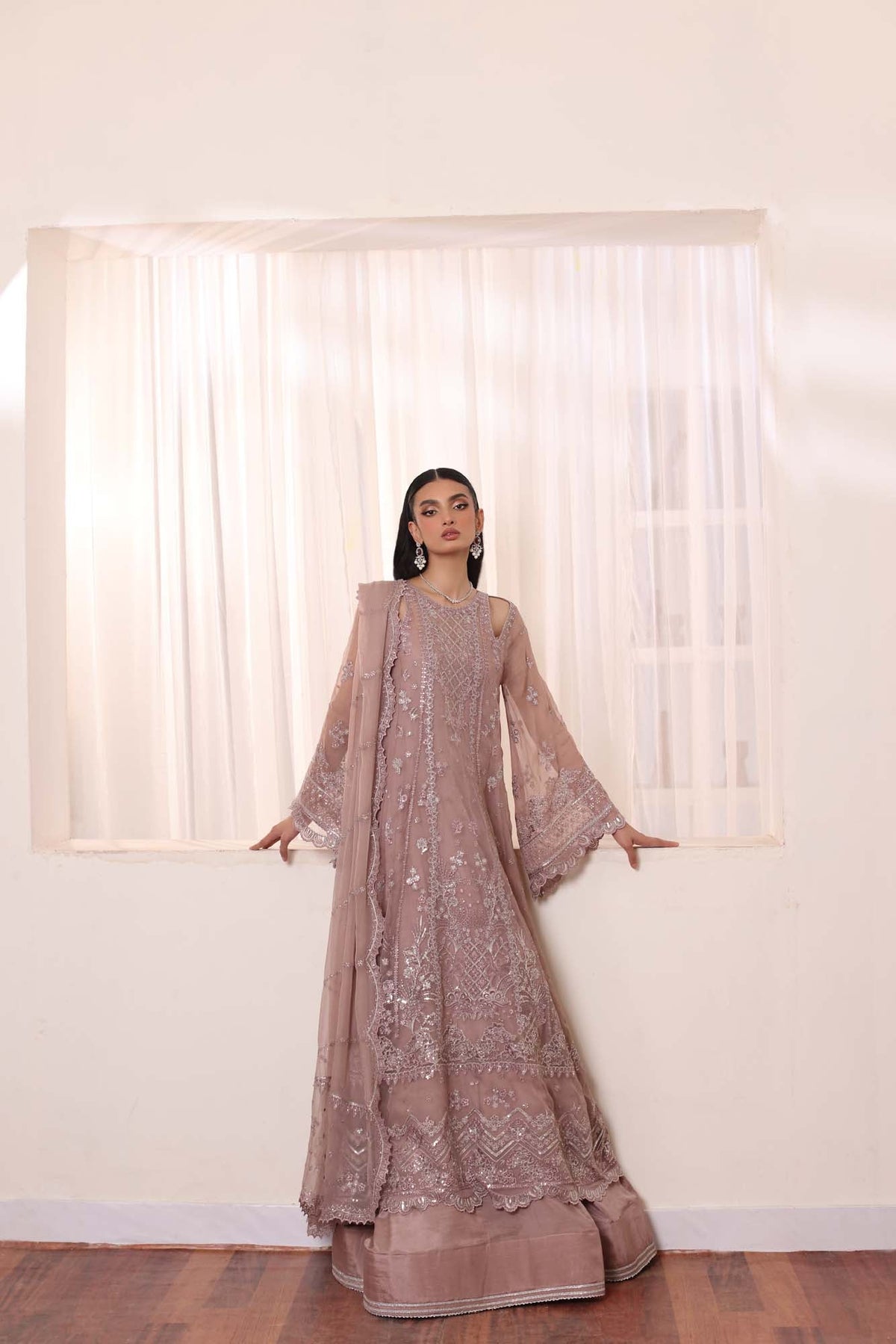 Noor by Saadia Asad | Noor Chiffon De Luxe | D7 -  Noor by Saadia Asad Formal - Original Designer Dress - House of Maryam