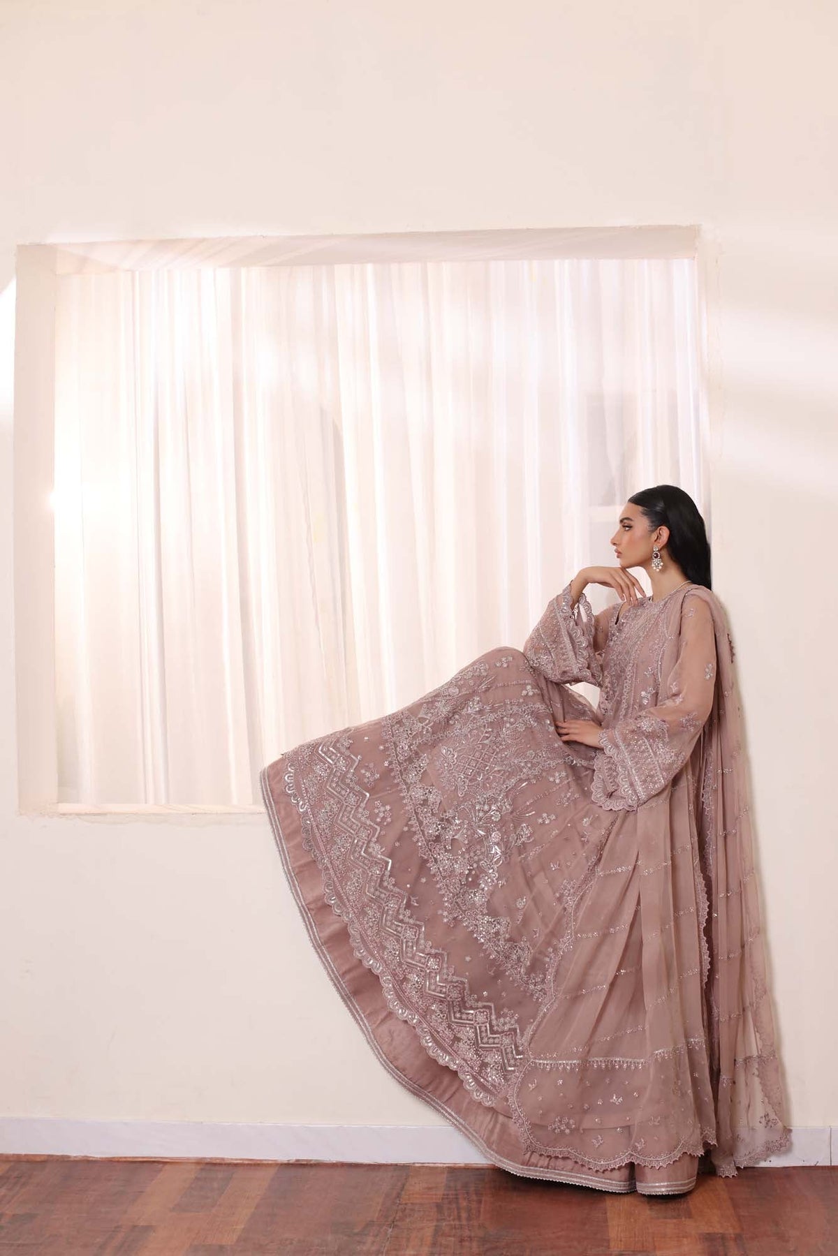 Noor by Saadia Asad | Noor Chiffon De Luxe | D7 -  Noor by Saadia Asad Formal - Original Designer Dress - House of Maryam