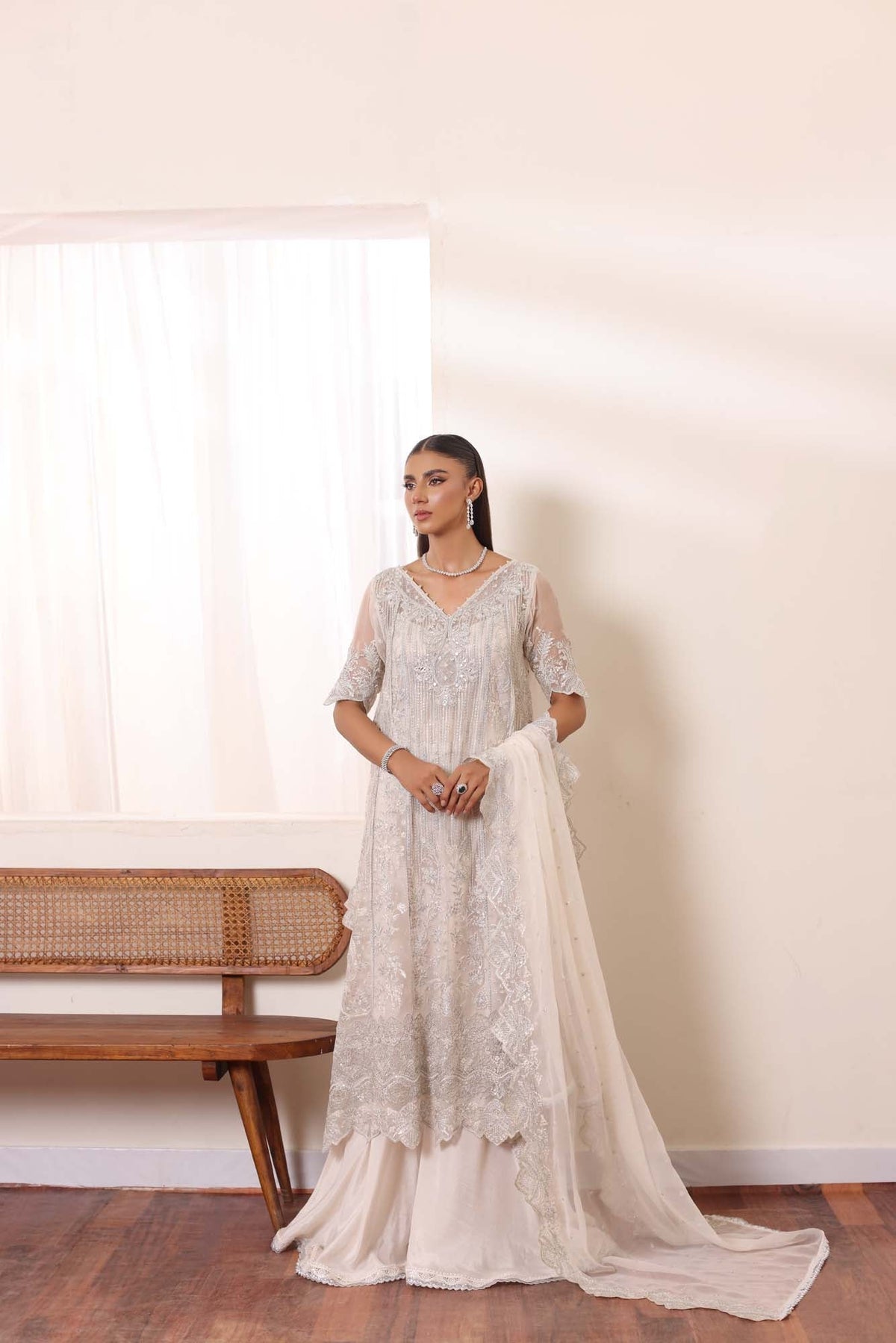 Noor by Saadia Asad | Noor Chiffon De Luxe | D5 -  Noor by Saadia Asad Formal - Original Designer Dress - House of Maryam