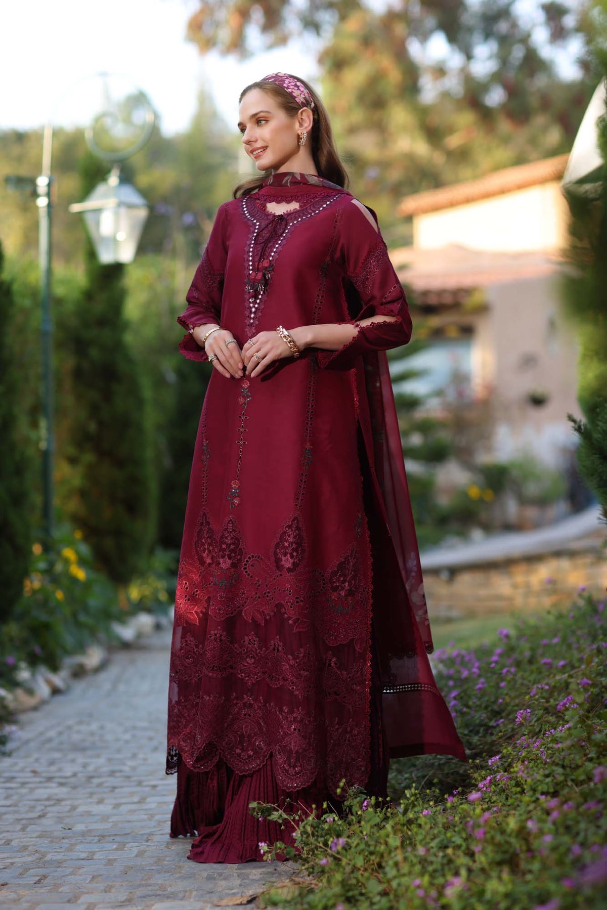 Noor by Saadia Asad | Luxe Chikankari 25 | D6-A -  Noor by Saadia Asad Ladies Clothes - Original Designer Dress - House of Maryam