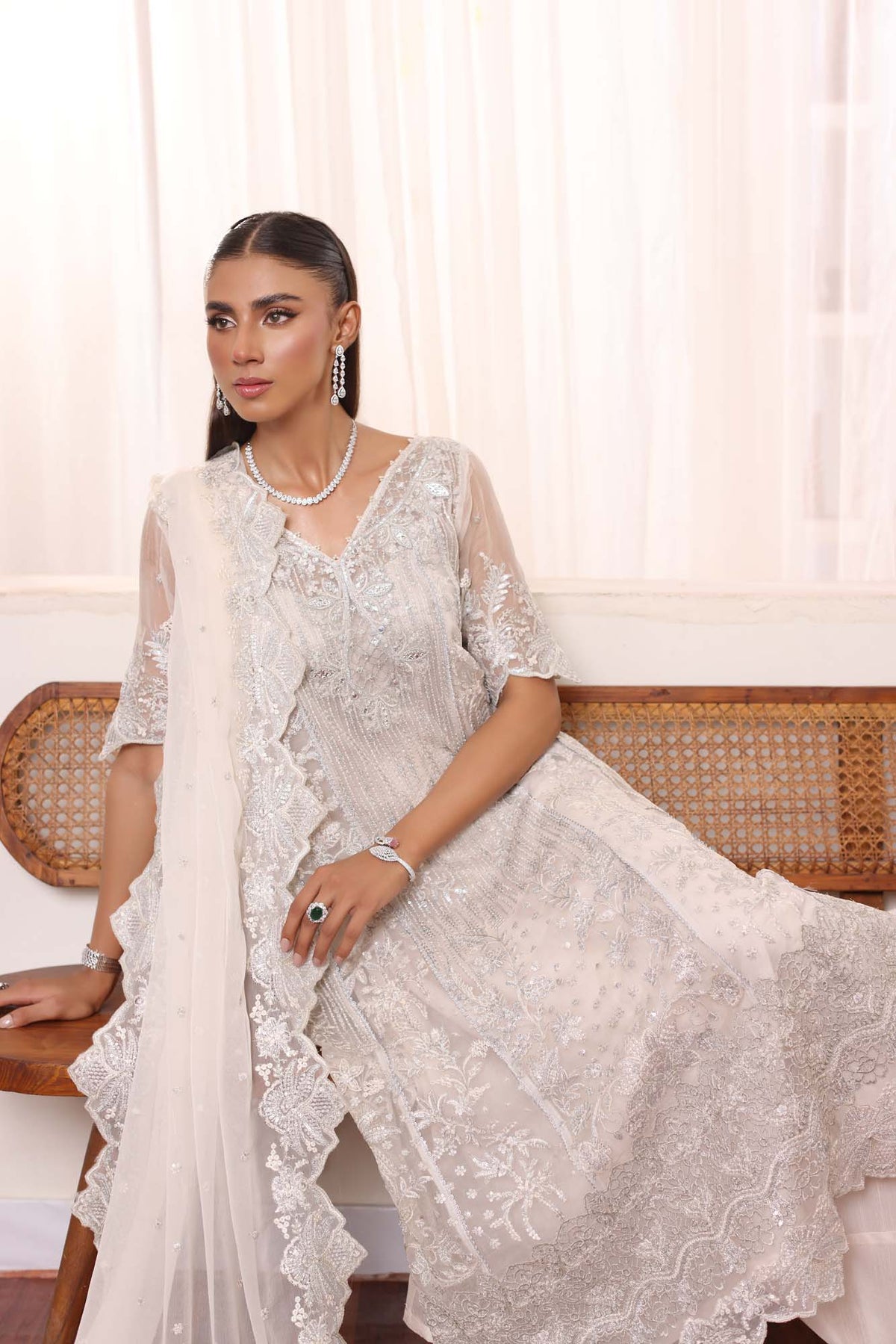 Noor by Saadia Asad | Noor Chiffon De Luxe | D5 -  Noor by Saadia Asad Formal - Original Designer Dress - House of Maryam