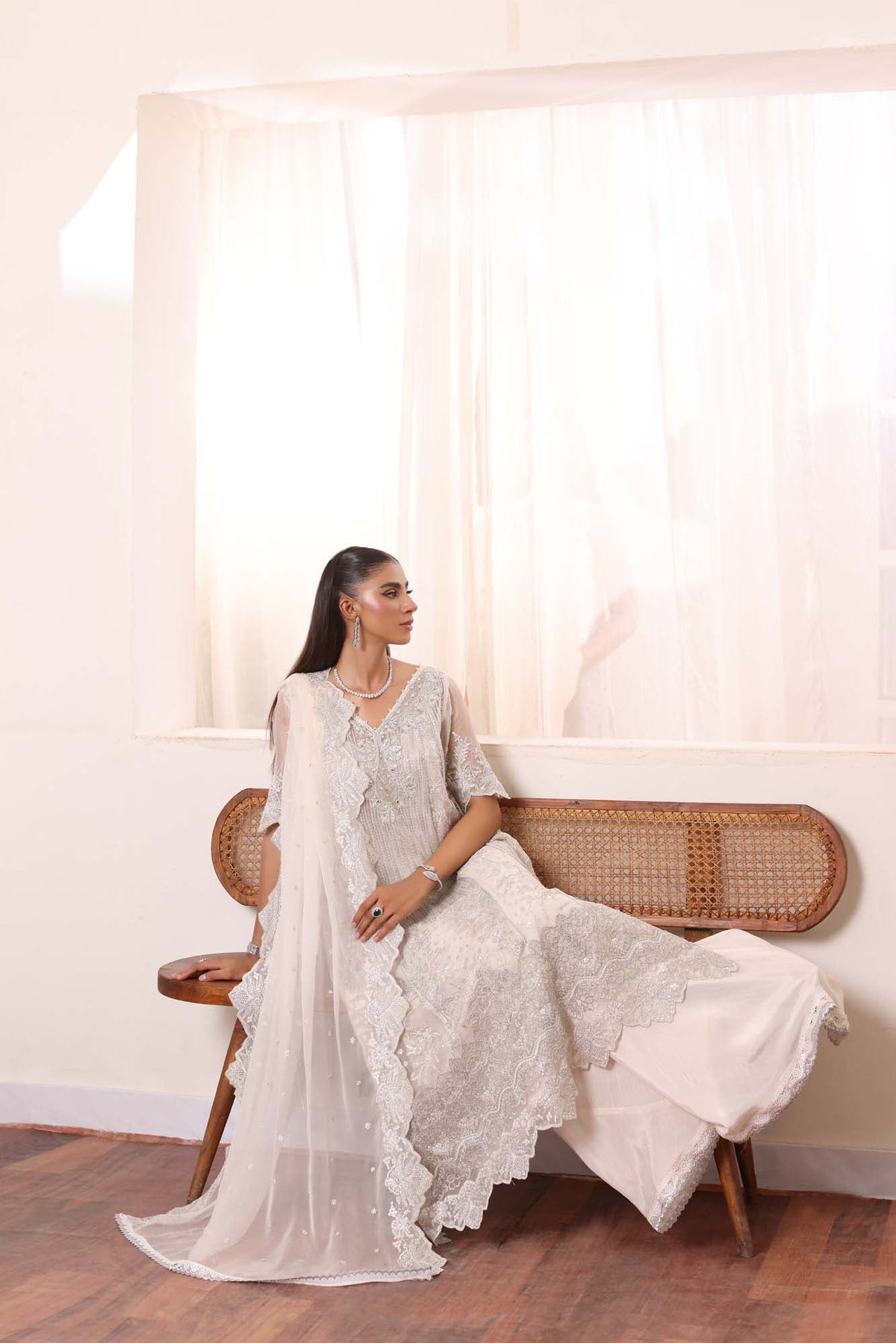 Noor by Saadia Asad | Noor Chiffon De Luxe | D5 -  Noor by Saadia Asad Formal - Original Designer Dress - House of Maryam