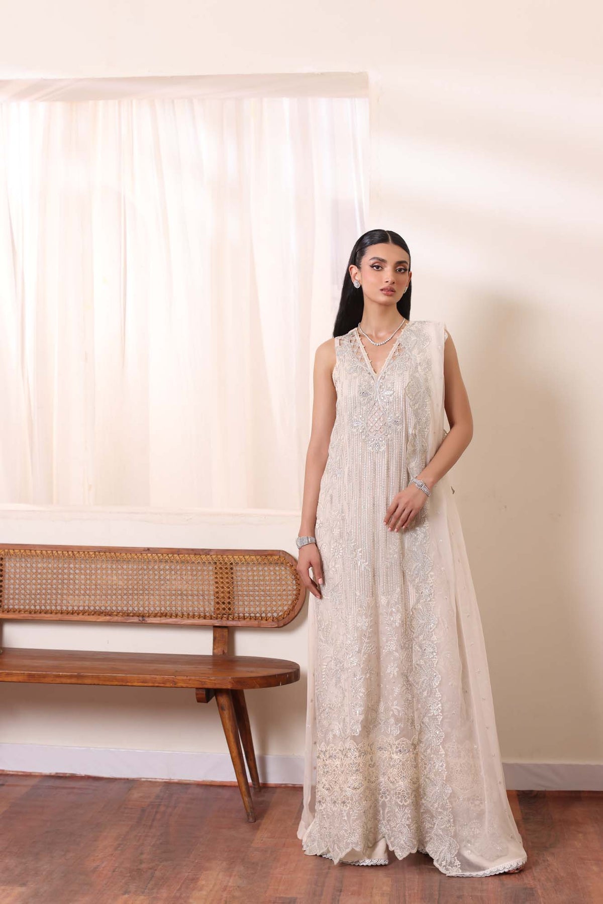 Noor by Saadia Asad | Noor Chiffon De Luxe | D5 -  Noor by Saadia Asad Formal - Original Designer Dress - House of Maryam