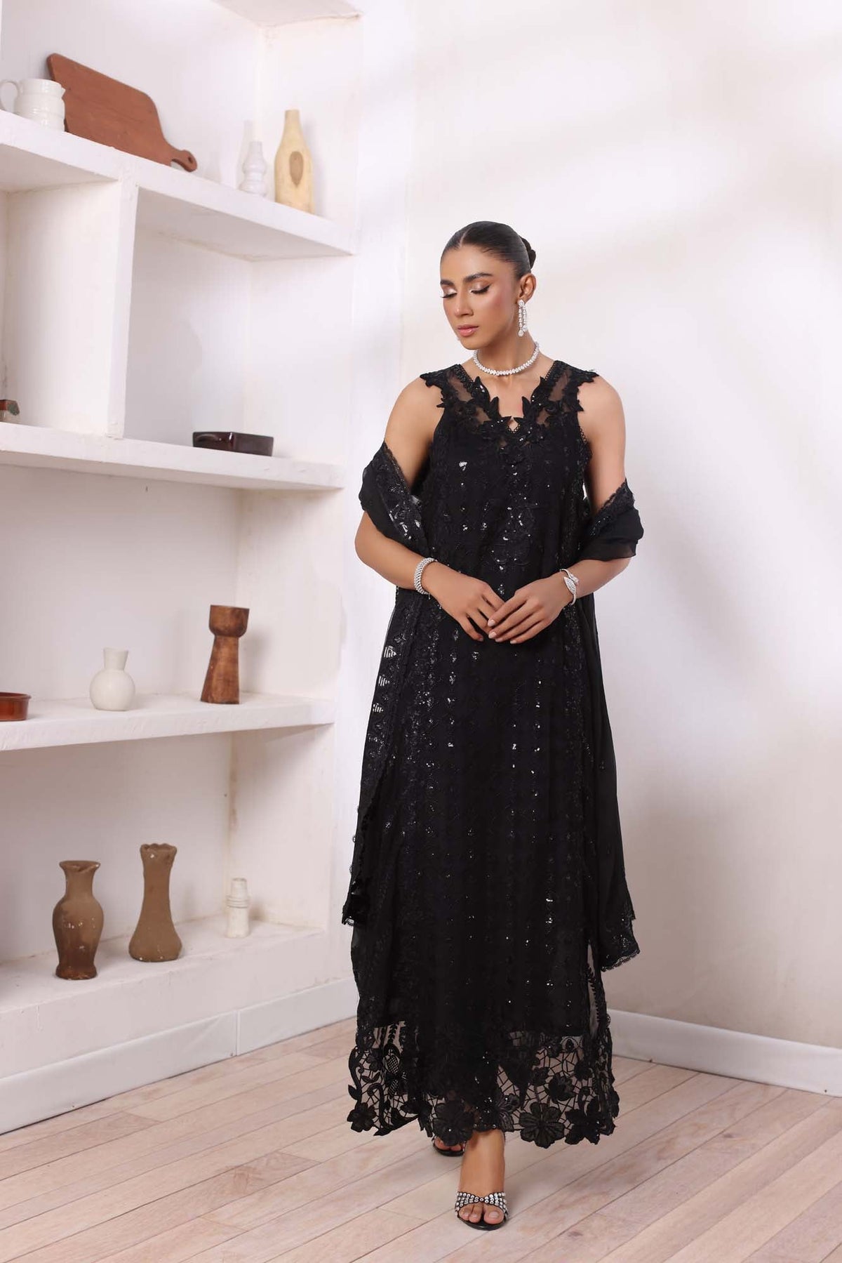 Noor by Saadia Asad | Noor Chiffon De Luxe | D4 -  Noor by Saadia Asad Formal - Original Designer Dress - House of Maryam