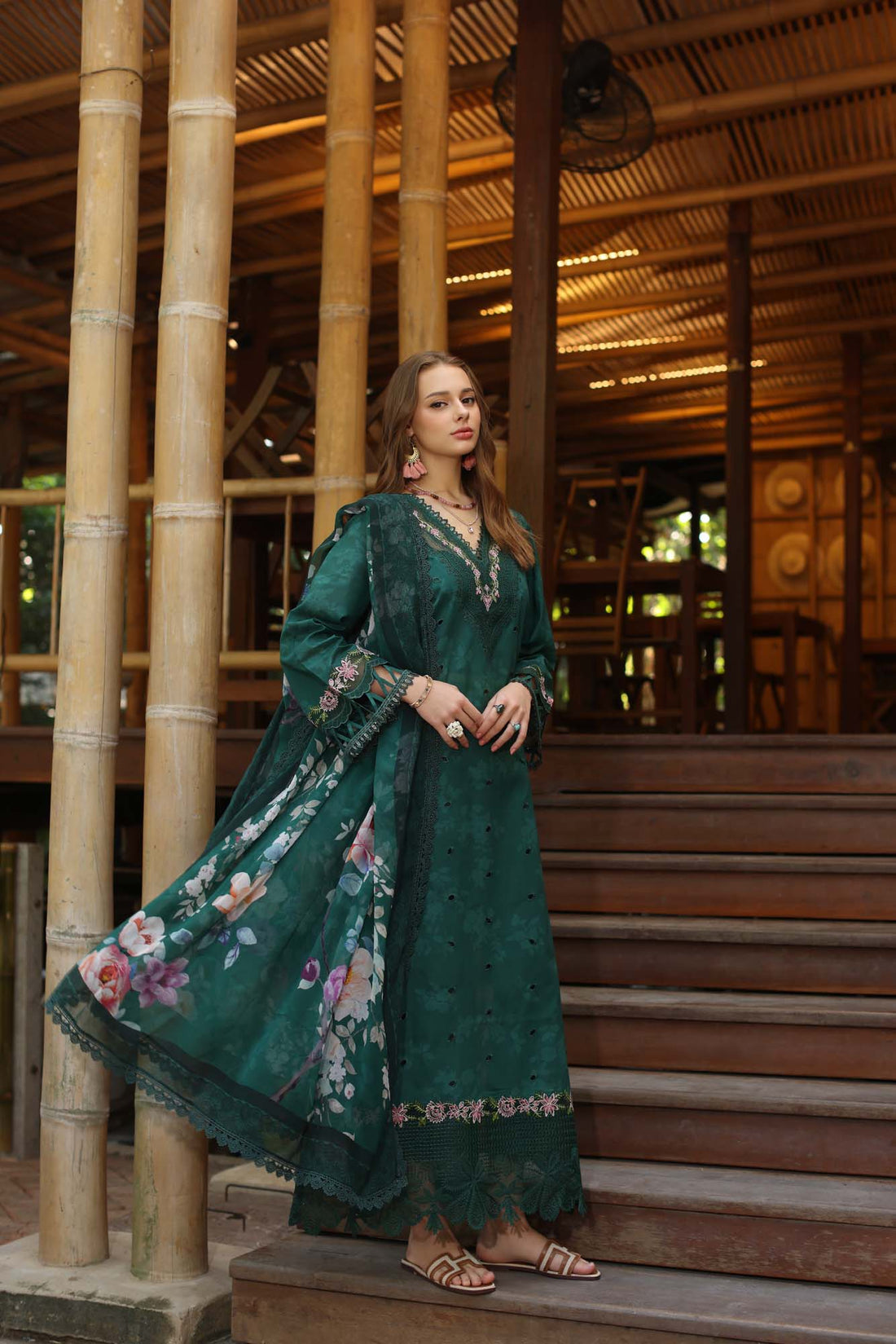 Noor by Saadia Asad | Eid Luxe Printedkari | D9-B -  Noor by Saadia Asad Ladies Clothes -  House of Maryam