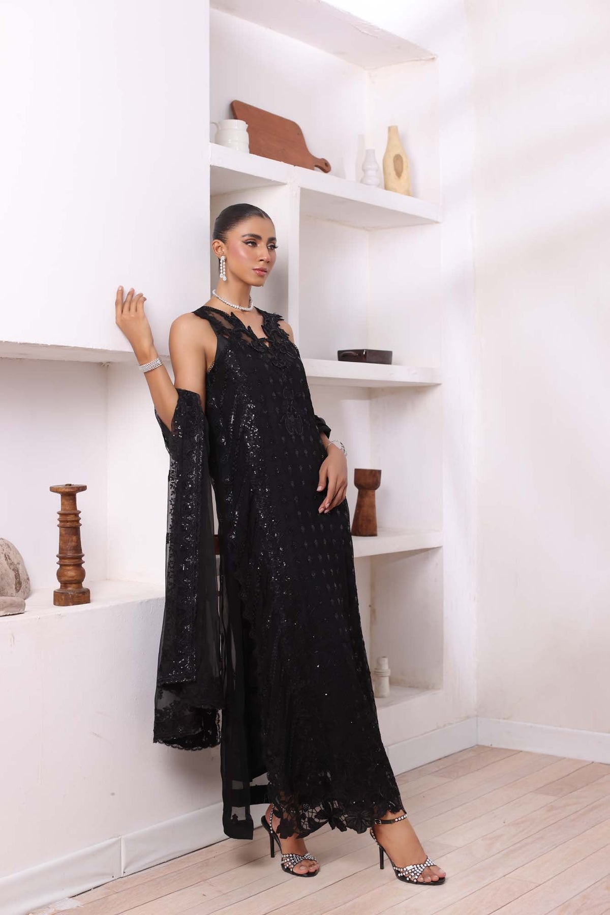 Noor by Saadia Asad | Noor Chiffon De Luxe | D4 -  Noor by Saadia Asad Formal - Original Designer Dress - House of Maryam