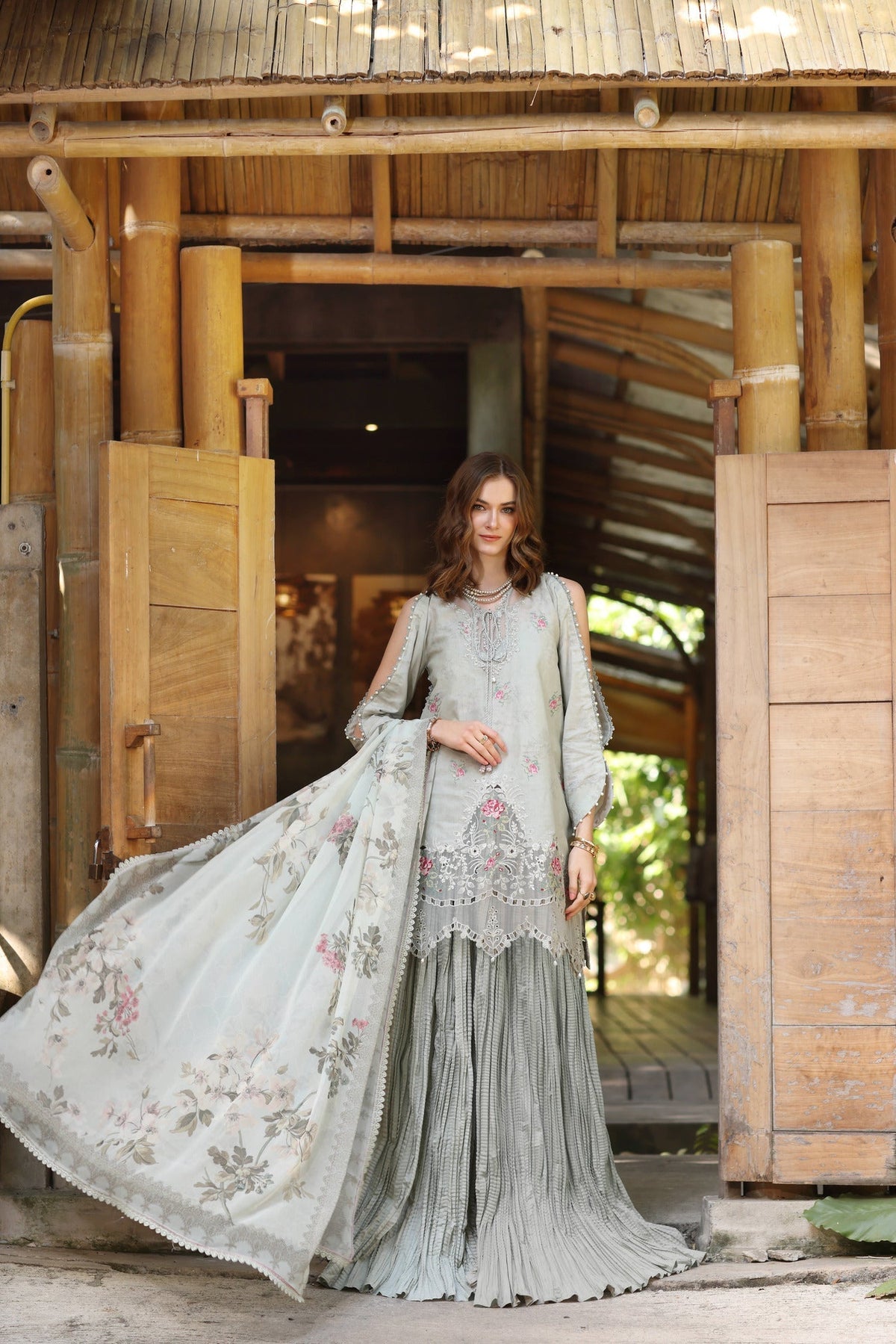 Noor by Saadia Asad | Eid Luxe Printedkari | D2-A -  Noor by Saadia Asad Ladies Clothes - Original Designer Dress - House of Maryam