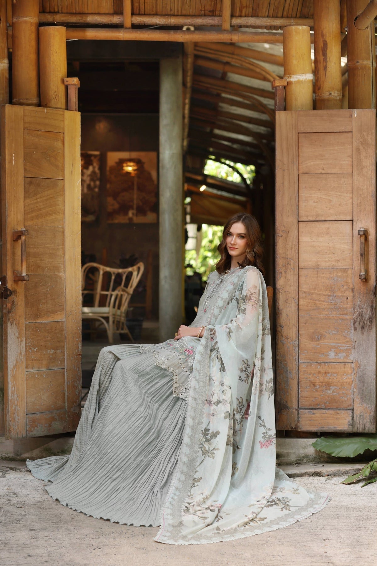 Noor by Saadia Asad | Eid Luxe Printedkari | D2-A -  Noor by Saadia Asad Ladies Clothes - Original Designer Dress - House of Maryam