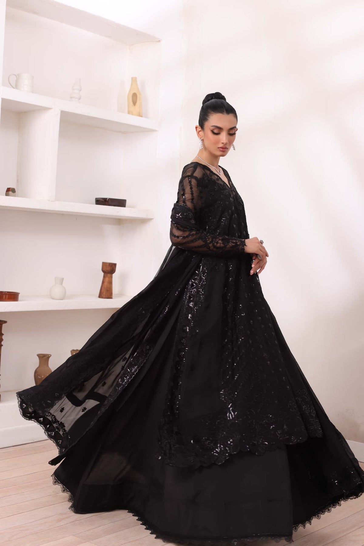 Noor by Saadia Asad | Noor Chiffon De Luxe | D4 -  Noor by Saadia Asad Formal - Original Designer Dress - House of Maryam