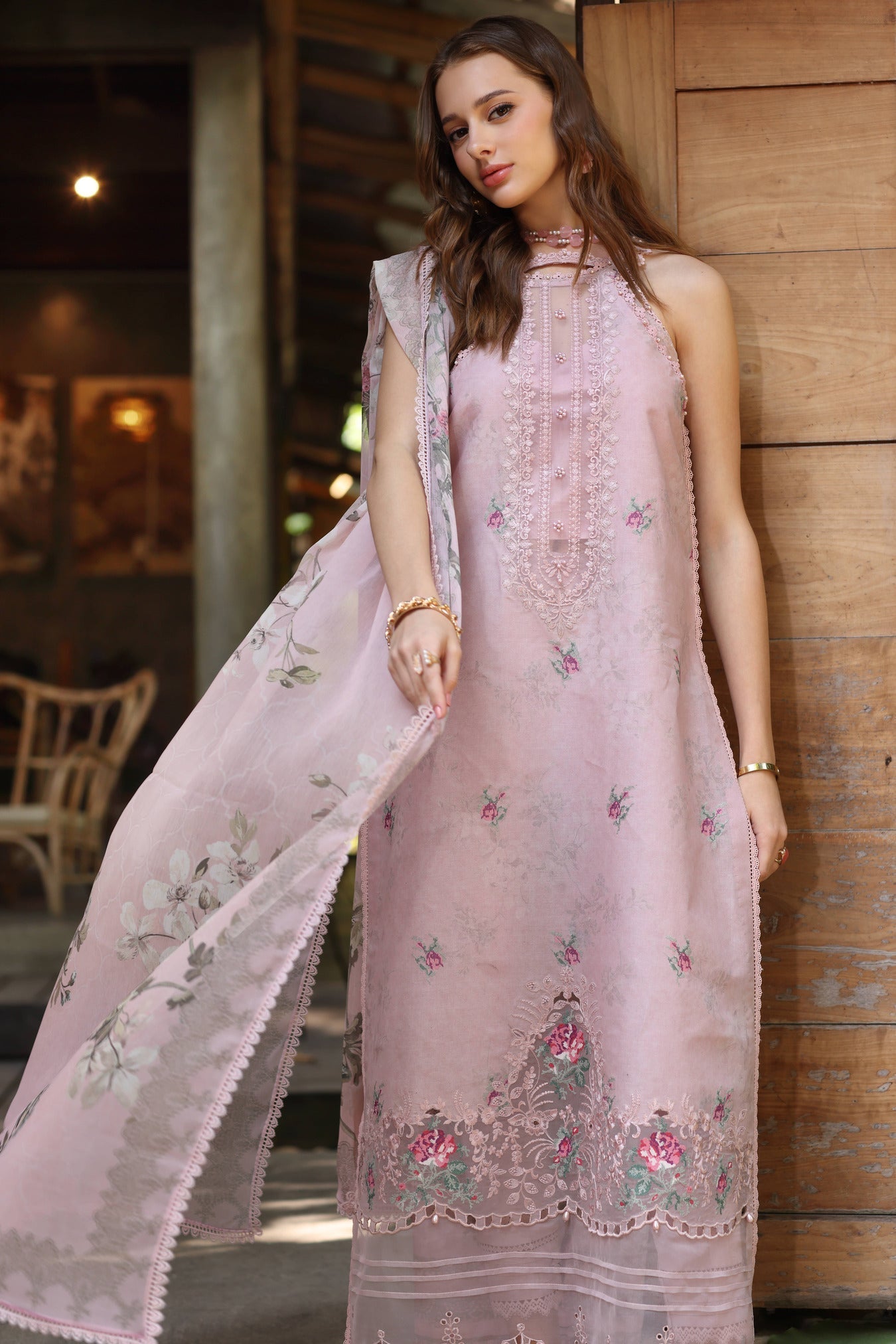Noor by Saadia Asad | Eid Luxe Printedkari | D2-B -  Noor by Saadia Asad Ladies Clothes -  House of Maryam