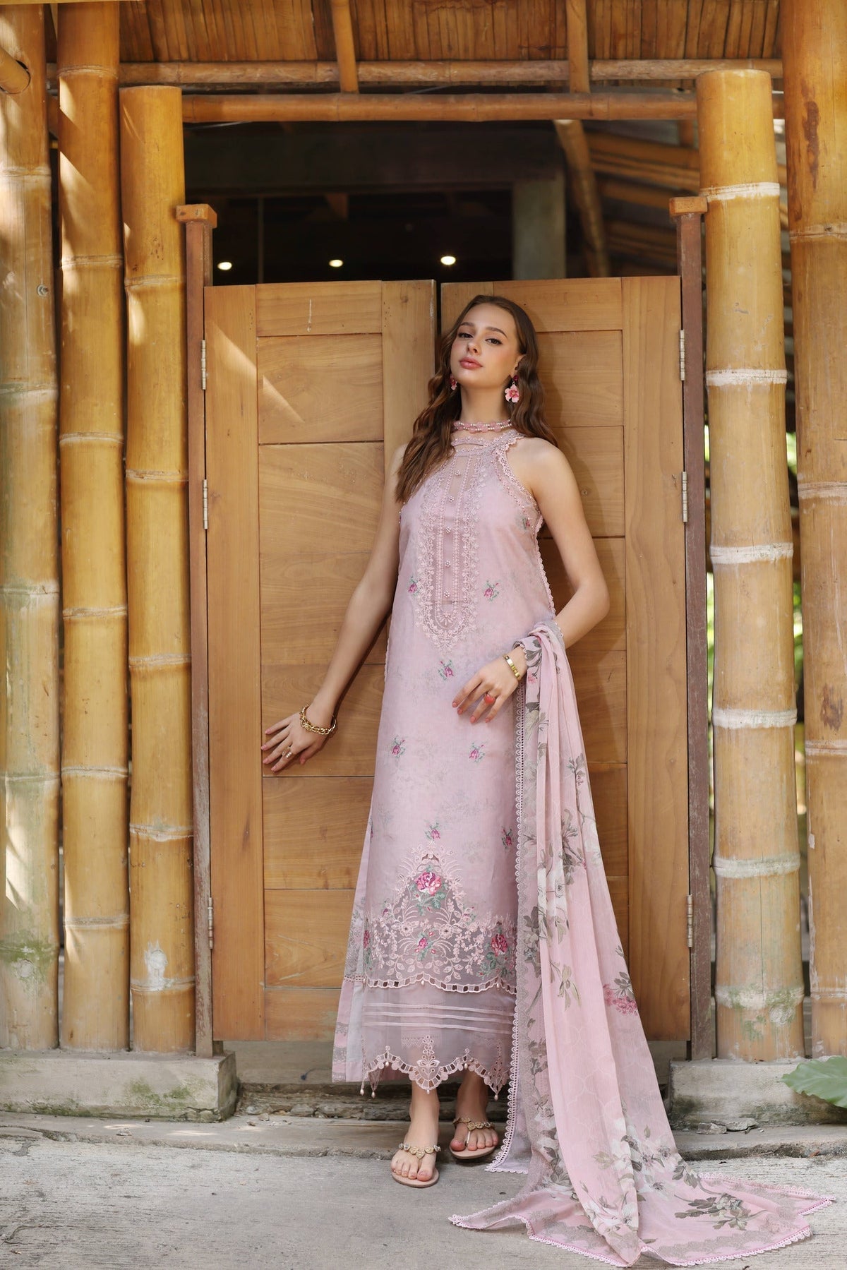 Noor by Saadia Asad | Eid Luxe Printedkari | D2-B -  Noor by Saadia Asad Ladies Clothes - Original Designer Dress - House of Maryam