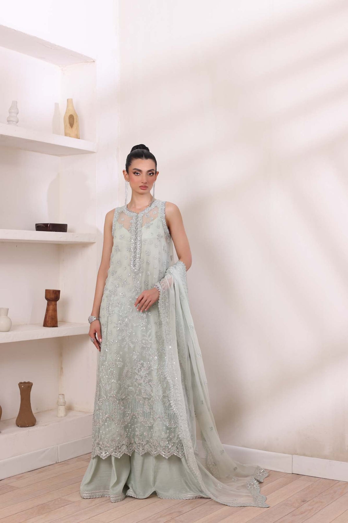 Noor by Saadia Asad | Noor Chiffon De Luxe | D8 -  Noor by Saadia Asad Formal - Original Designer Dress - House of Maryam