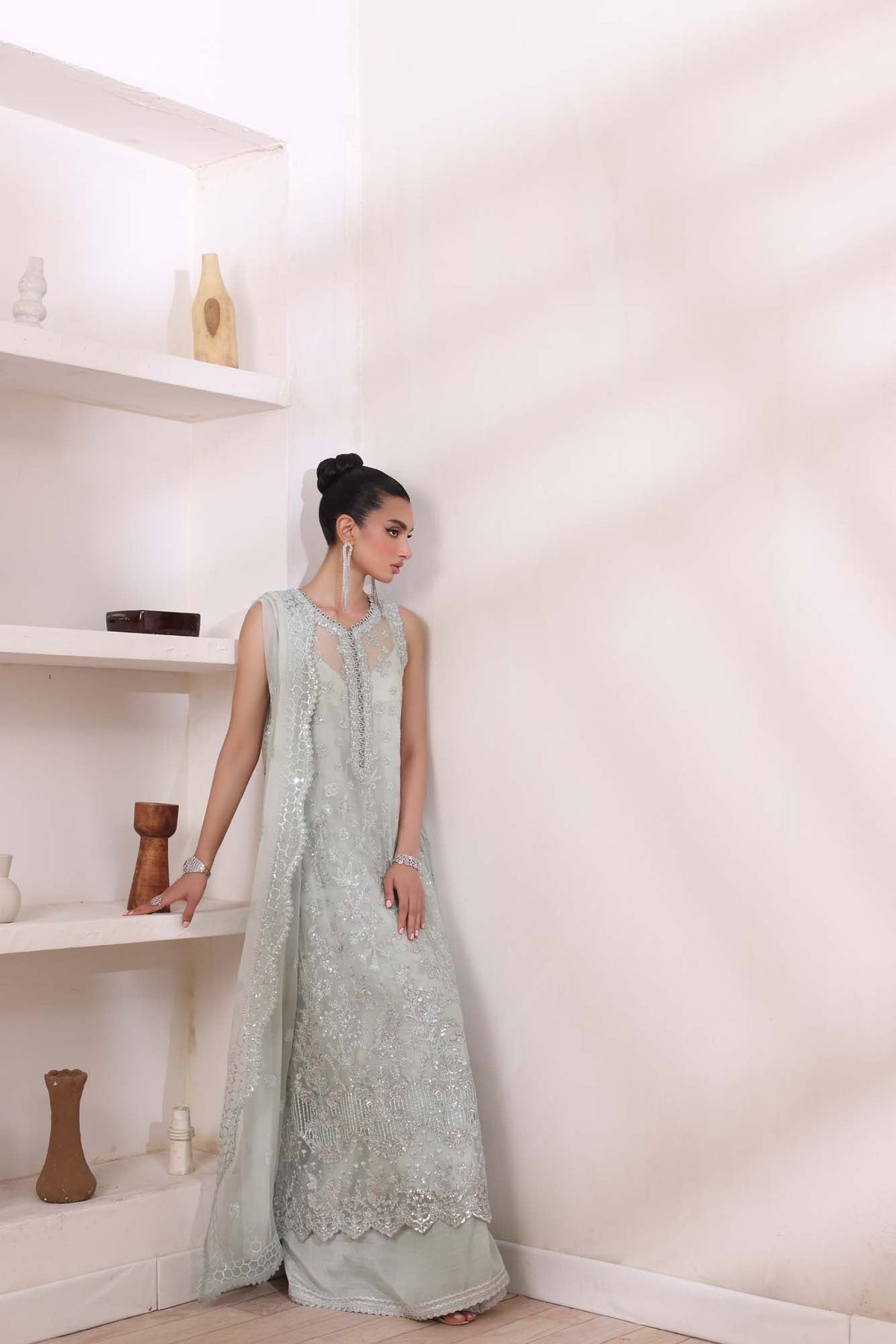 Noor by Saadia Asad | Noor Chiffon De Luxe | D8 -  Noor by Saadia Asad Formal - Original Designer Dress - House of Maryam