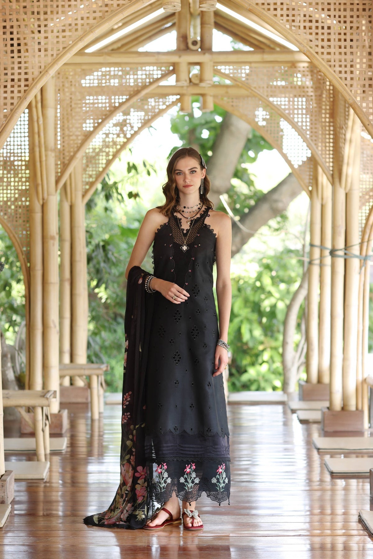 Noor by Saadia Asad | Eid Luxe Printedkari | D7-A -  Noor by Saadia Asad Ladies Clothes - Original Designer Dress - House of Maryam