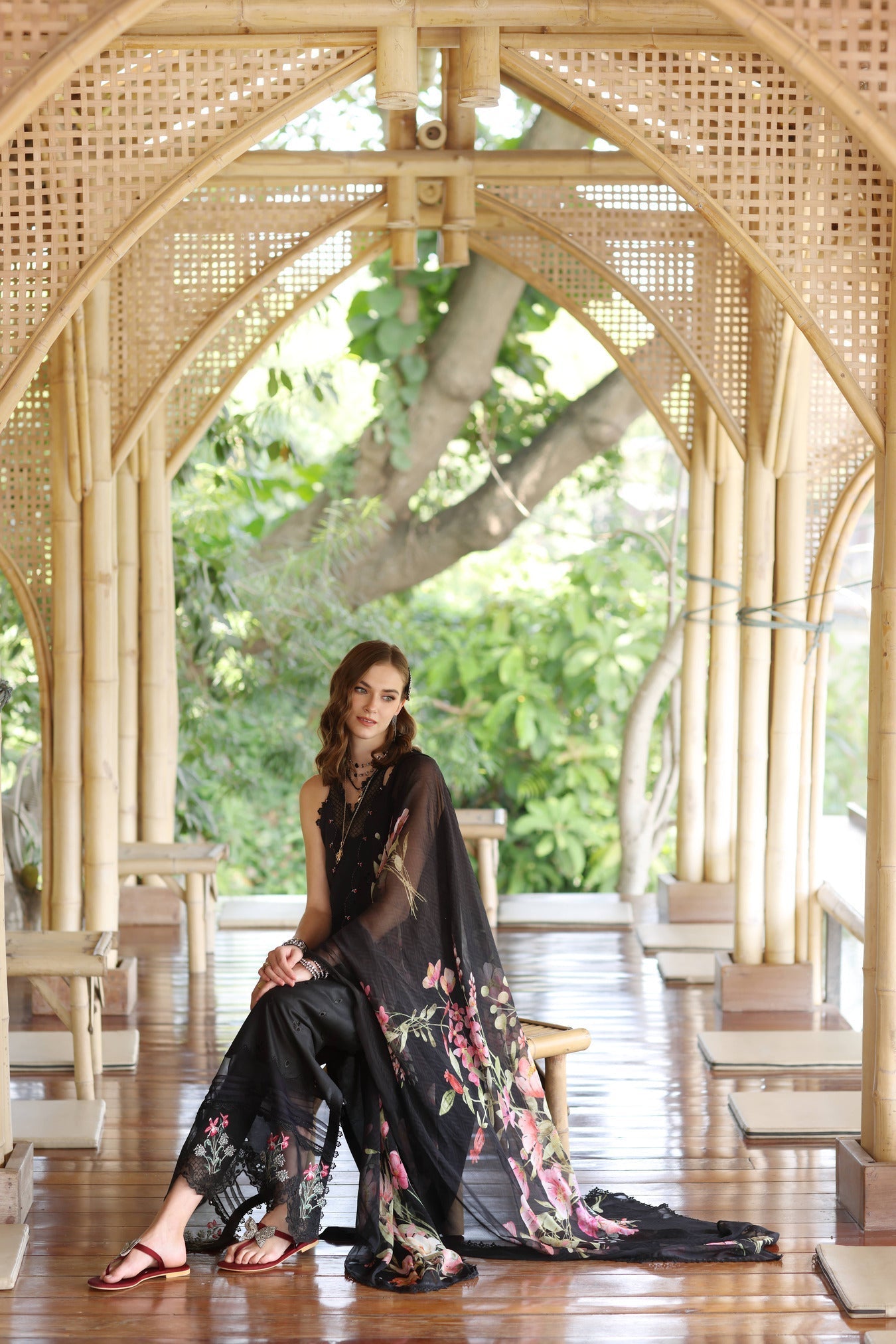 Noor by Saadia Asad | Eid Luxe Printedkari | D7-A -  Noor by Saadia Asad Ladies Clothes -  House of Maryam