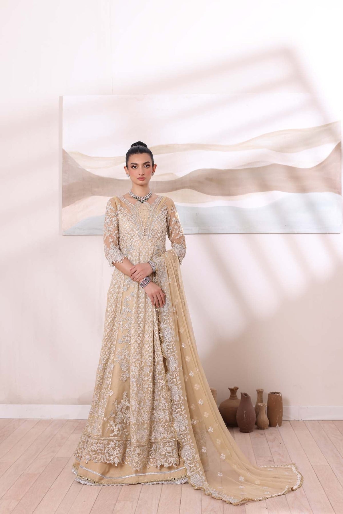 Noor by Saadia Asad | Noor Chiffon De Luxe | D1 -  Noor by Saadia Asad Formal - Original Designer Dress - House of Maryam