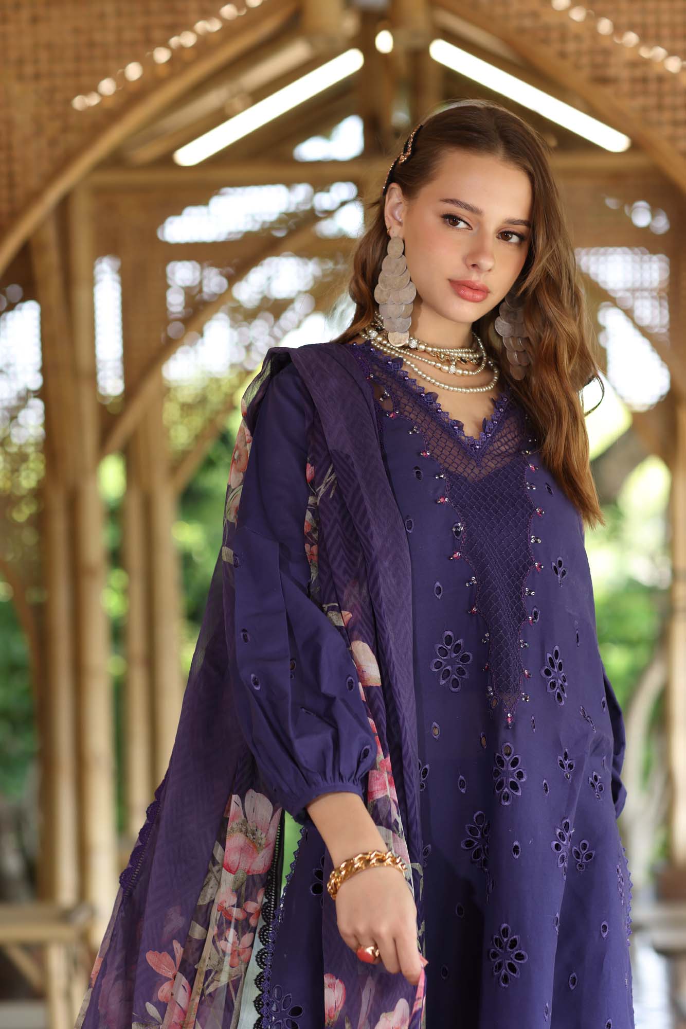 Noor by Saadia Asad | Eid Luxe Printedkari | D7-B -  Noor by Saadia Asad Ladies Clothes -  House of Maryam
