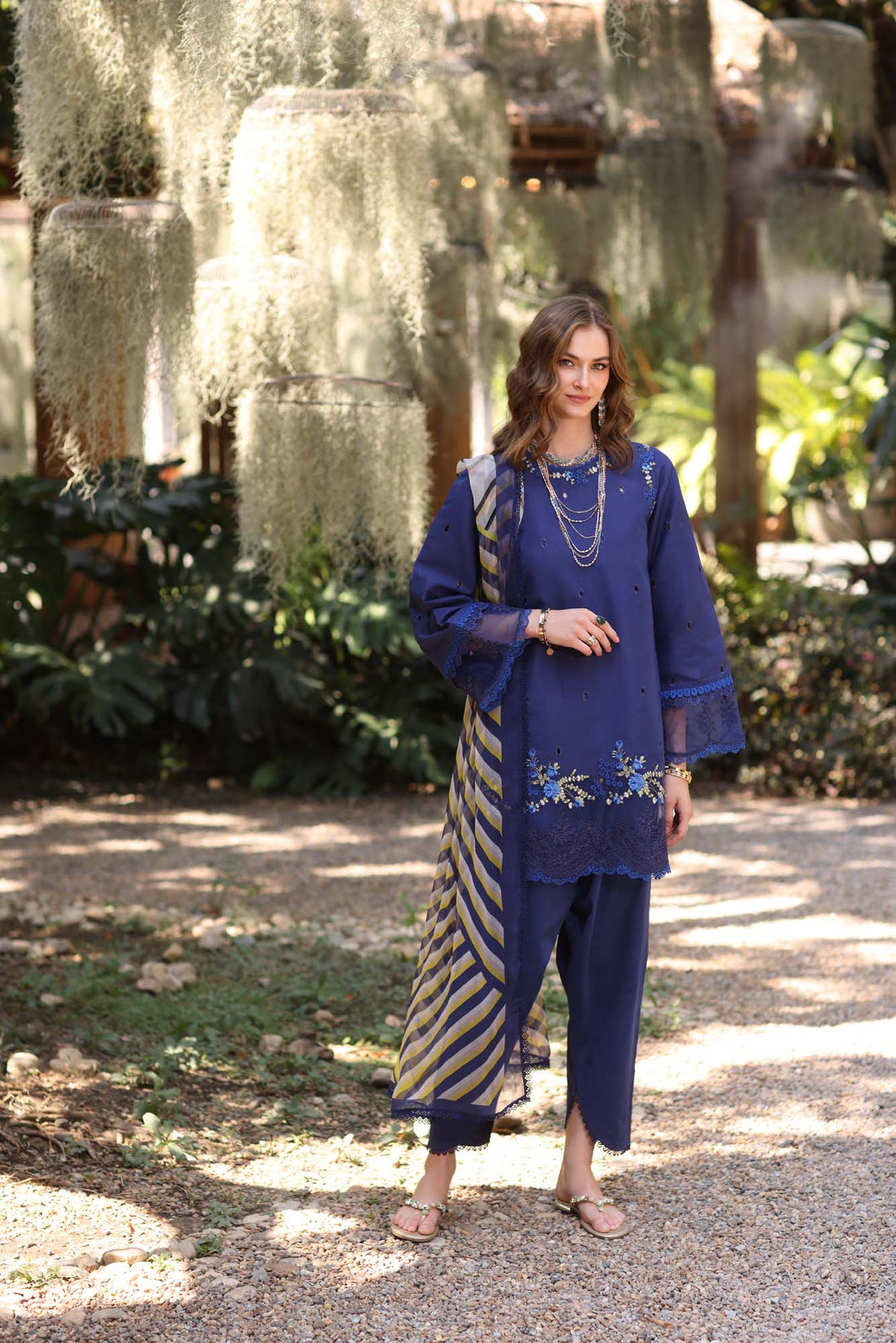 Noor by Saadia Asad | Eid Luxe Printedkari | D3-A -  Noor by Saadia Asad Ladies Clothes -  House of Maryam