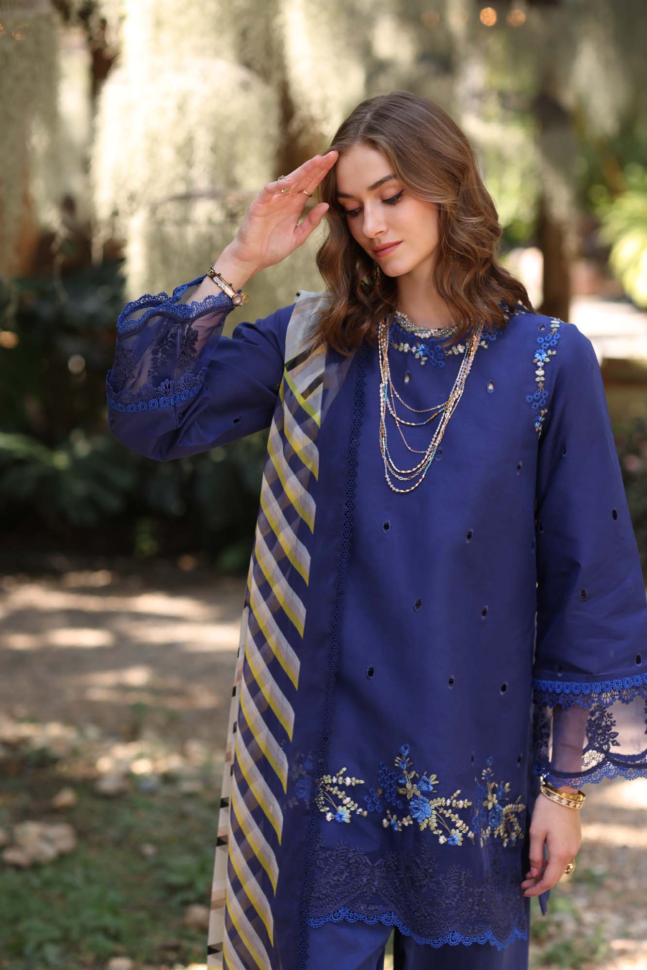 Noor by Saadia Asad | Eid Luxe Printedkari | D3-A -  Noor by Saadia Asad Ladies Clothes -  House of Maryam