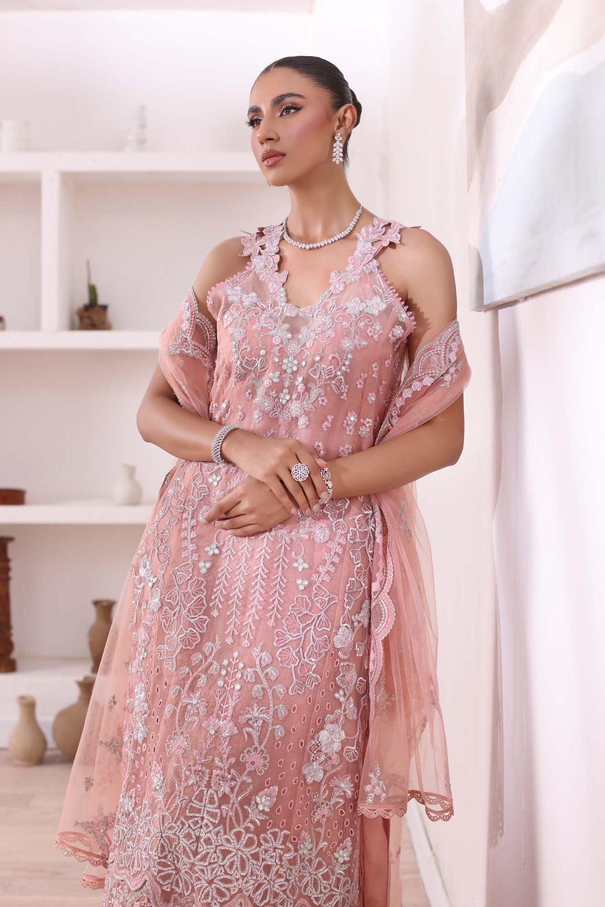Noor by Saadia Asad | Noor Chiffon De Luxe | D6 -  Noor by Saadia Asad Formal - Original Designer Dress - House of Maryam