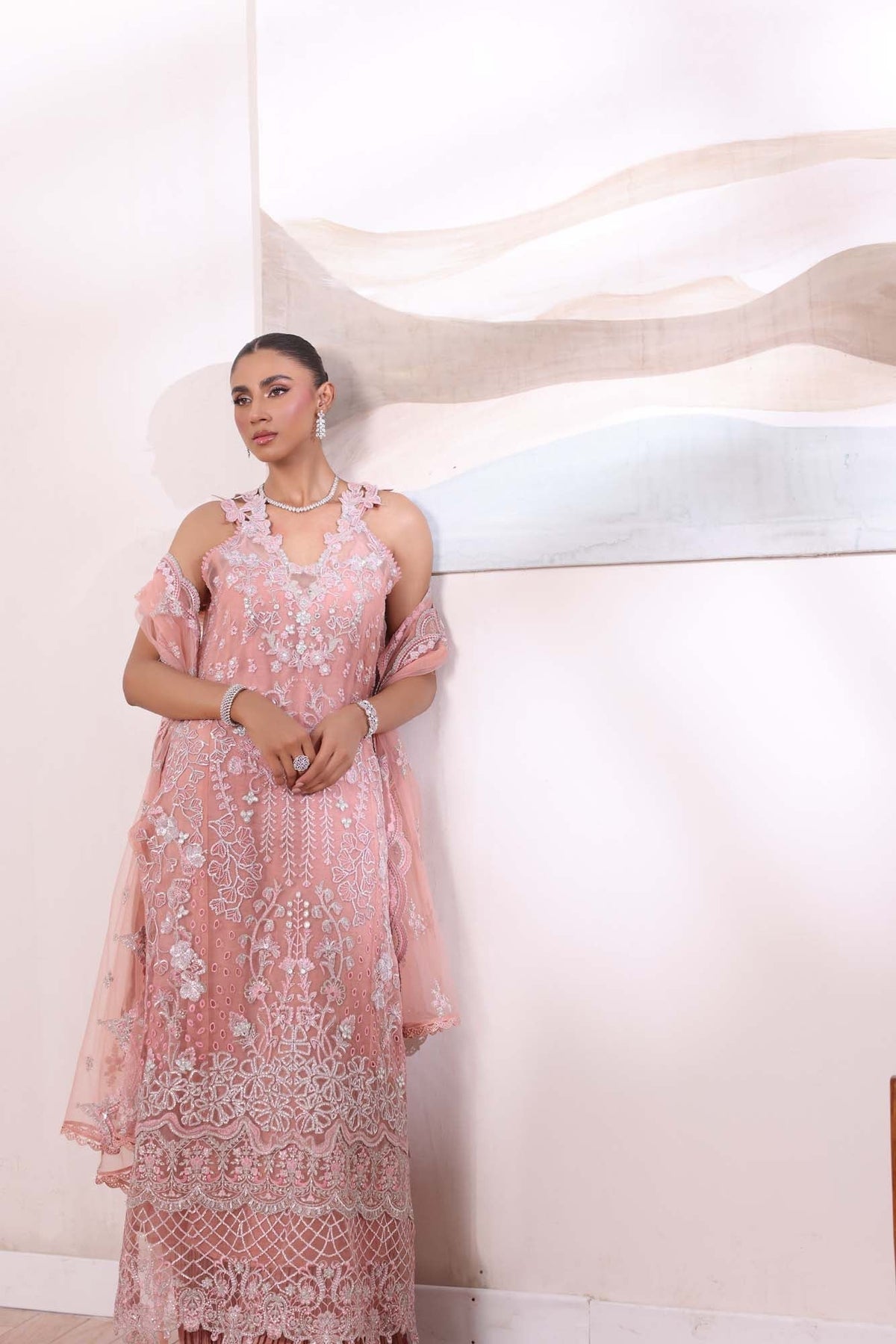 Noor by Saadia Asad | Noor Chiffon De Luxe | D6 -  Noor by Saadia Asad Formal - Original Designer Dress - House of Maryam