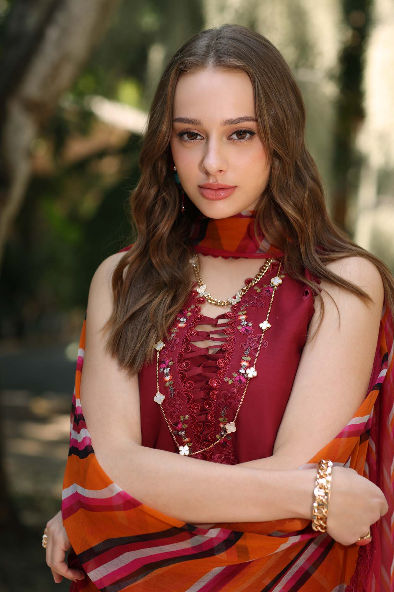 Noor by Saadia Asad | Eid Luxe Printedkari | D3-B -  Noor by Saadia Asad Ladies Clothes -  House of Maryam