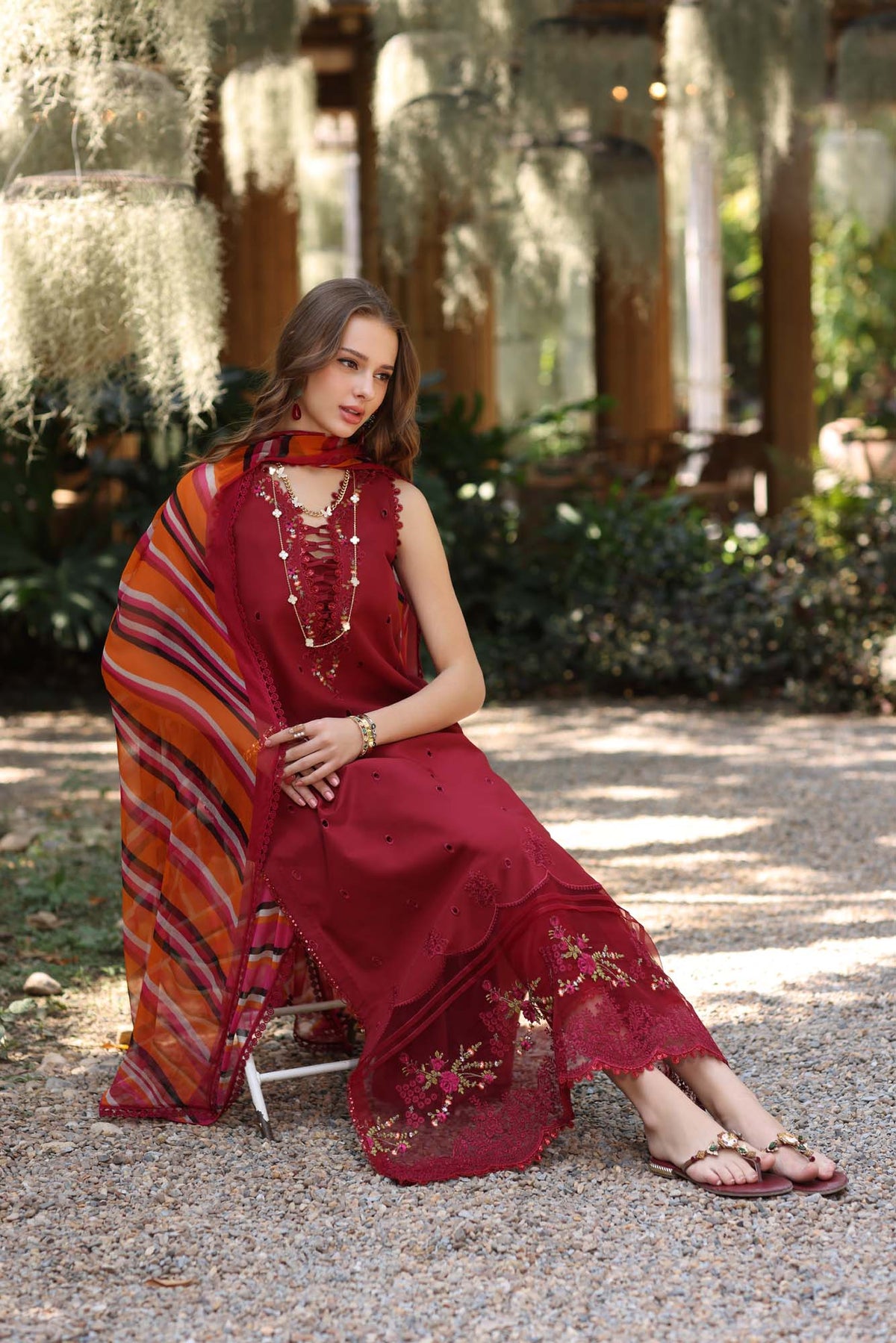 Noor by Saadia Asad | Eid Luxe Printedkari | D3-B -  Noor by Saadia Asad Ladies Clothes - Original Designer Dress - House of Maryam