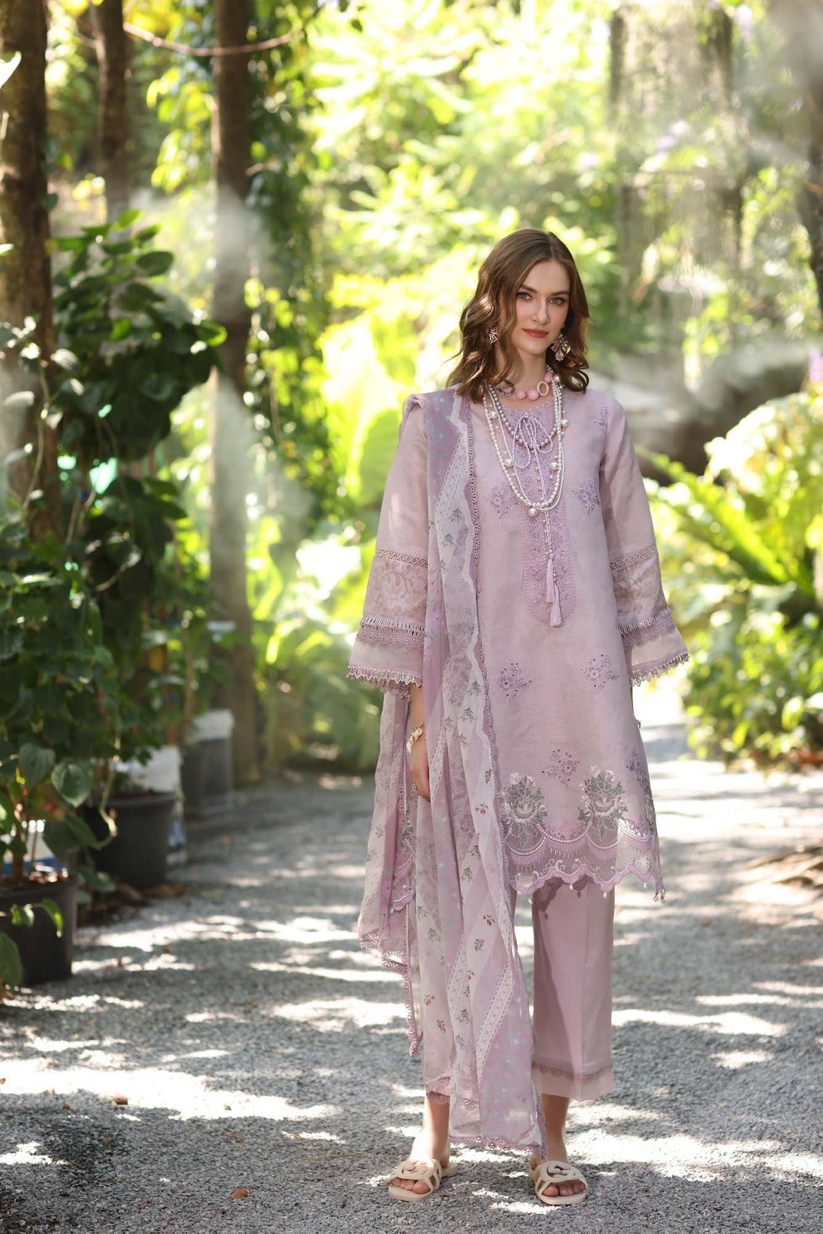 Noor by Saadia Asad | Eid Luxe Printedkari | D6-B -  Noor by Saadia Asad Ladies Clothes - Original Designer Dress - House of Maryam