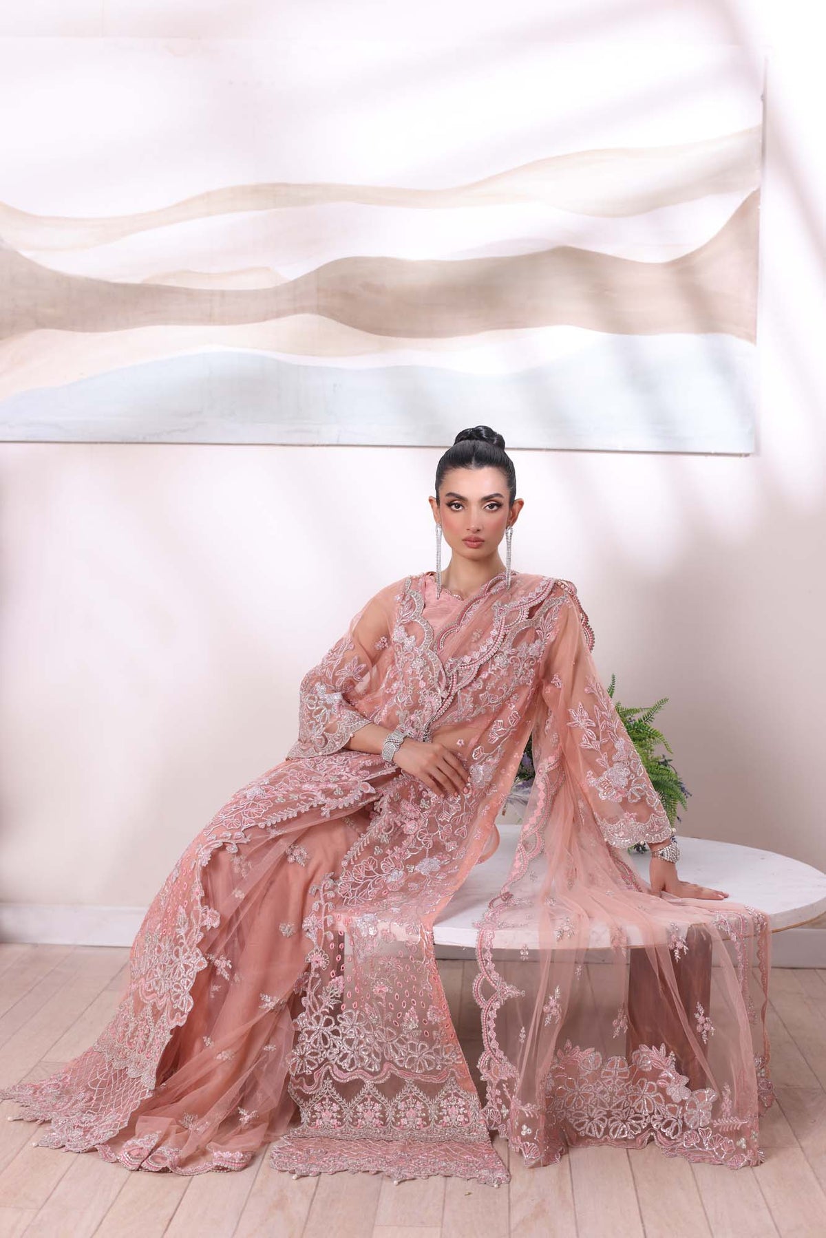 Noor by Saadia Asad | Noor Chiffon De Luxe | D6 -  Noor by Saadia Asad Formal - Original Designer Dress - House of Maryam