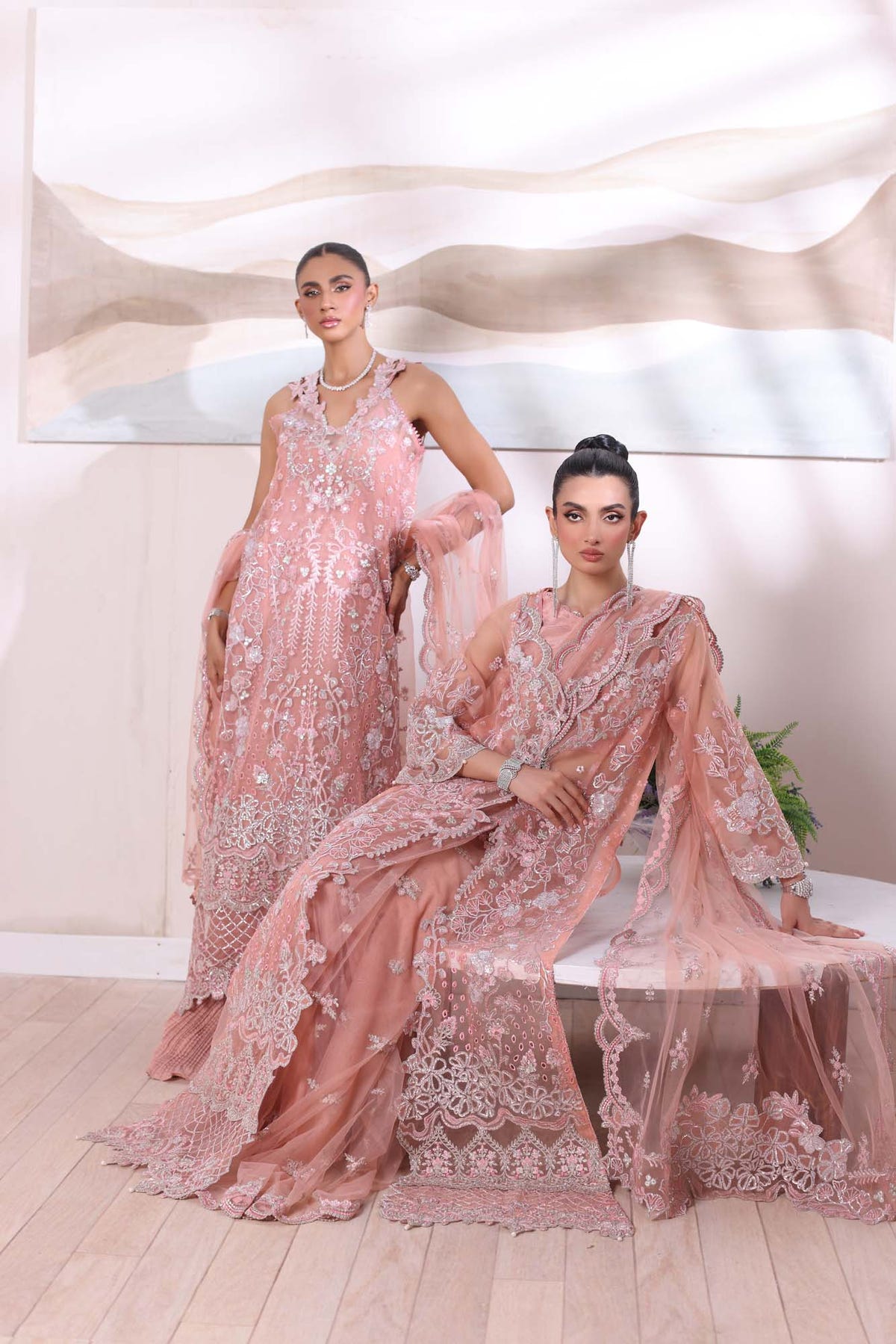 Noor by Saadia Asad | Noor Chiffon De Luxe | D6 -  Noor by Saadia Asad Formal - Original Designer Dress - House of Maryam