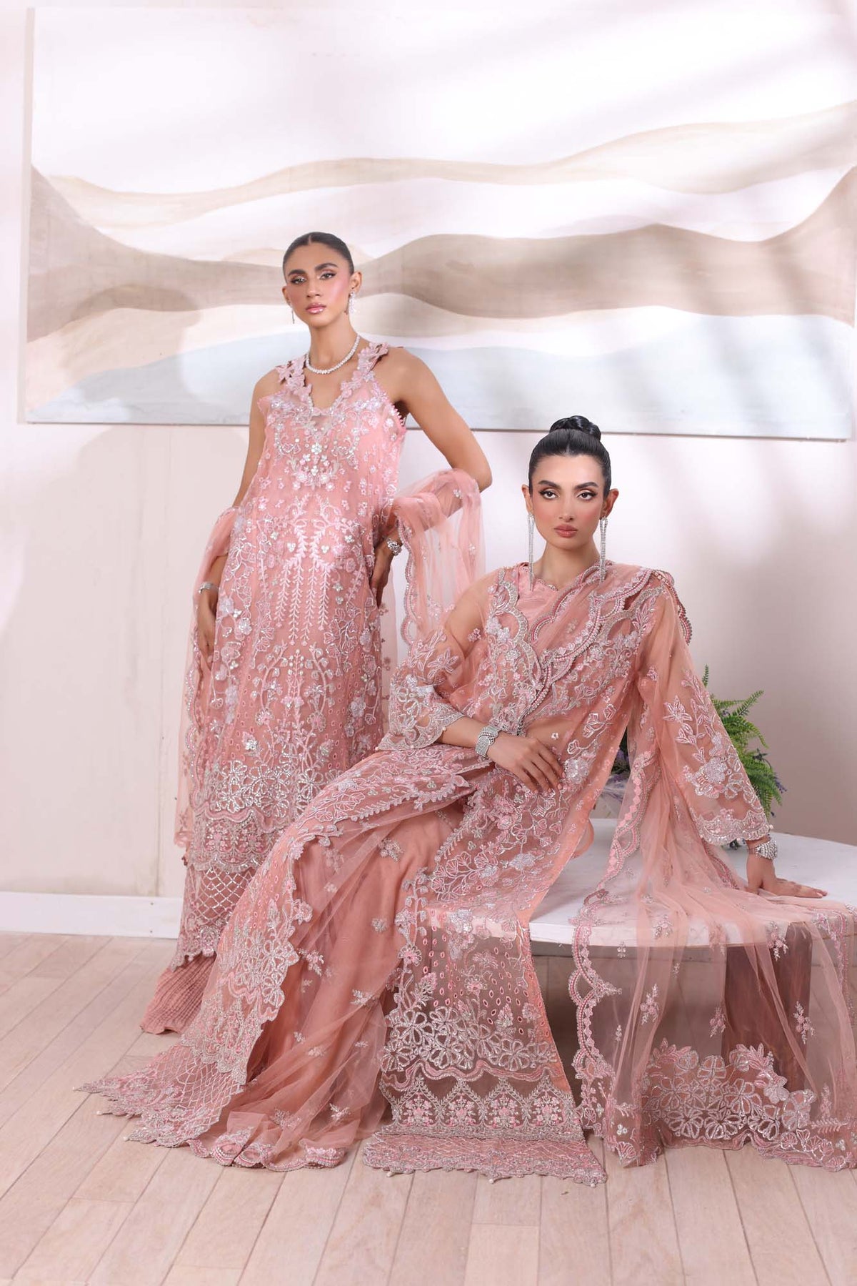Noor by Saadia Asad | Noor Chiffon De Luxe | D6 -  Noor by Saadia Asad Formal - Original Designer Dress - House of Maryam