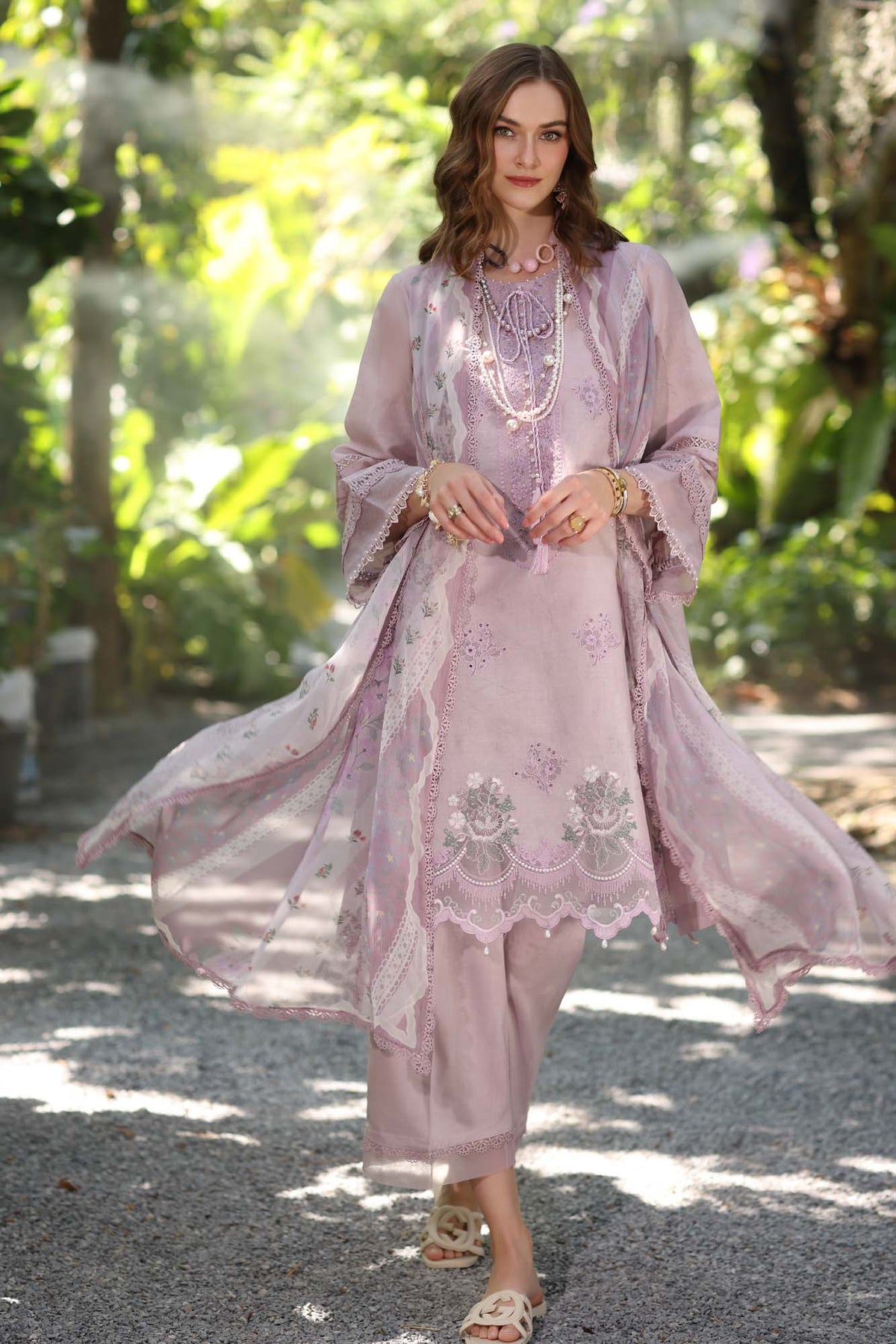 Noor by Saadia Asad | Eid Luxe Printedkari | D6-B -  Noor by Saadia Asad Ladies Clothes - Original Designer Dress - House of Maryam