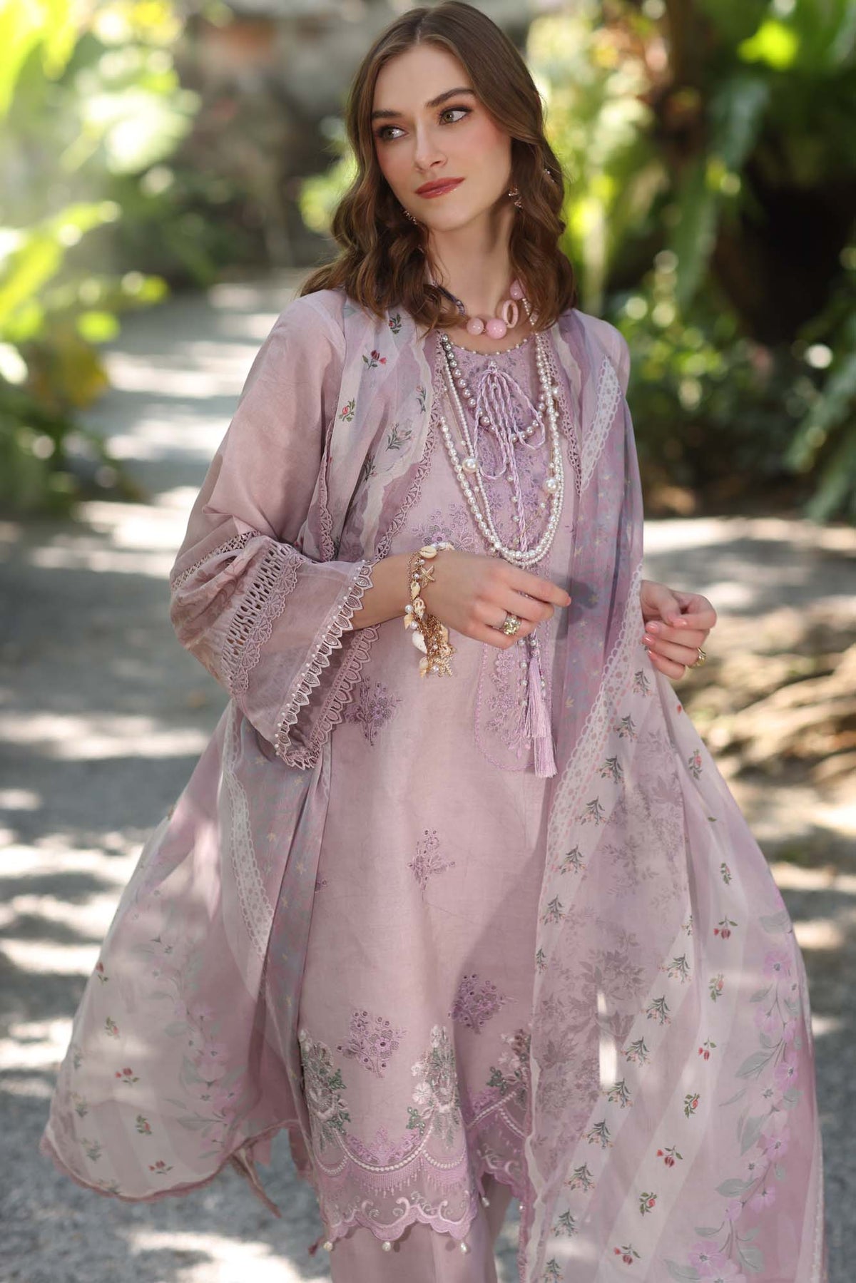 Noor by Saadia Asad | Eid Luxe Printedkari | D6-B -  Noor by Saadia Asad Ladies Clothes - Original Designer Dress - House of Maryam