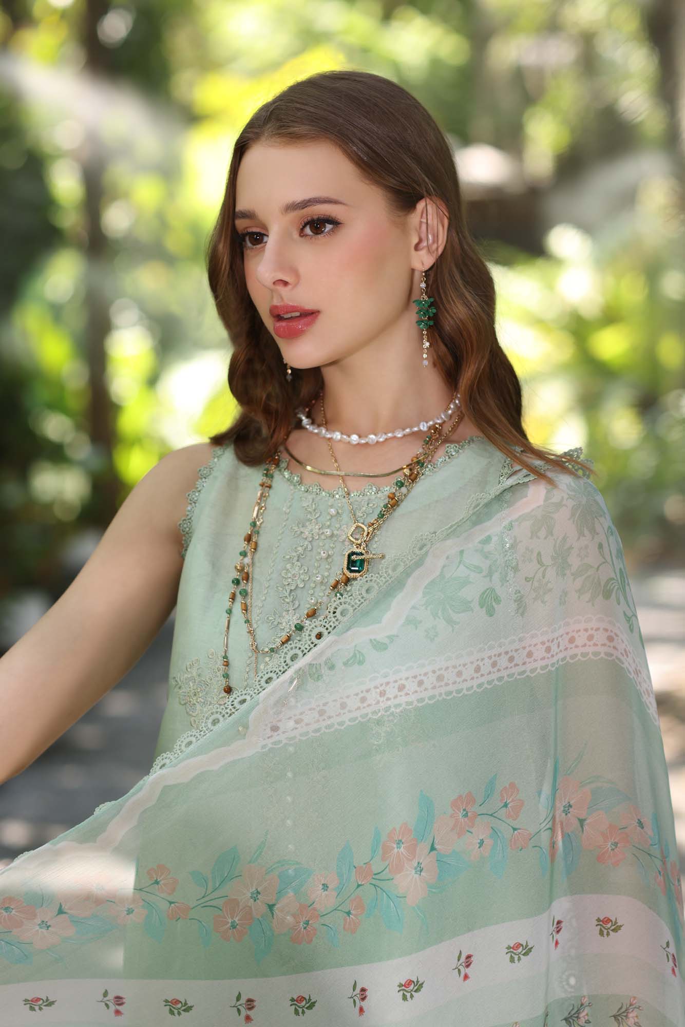 Noor by Saadia Asad | Eid Luxe Printedkari | D6-A -  Noor by Saadia Asad Ladies Clothes -  House of Maryam