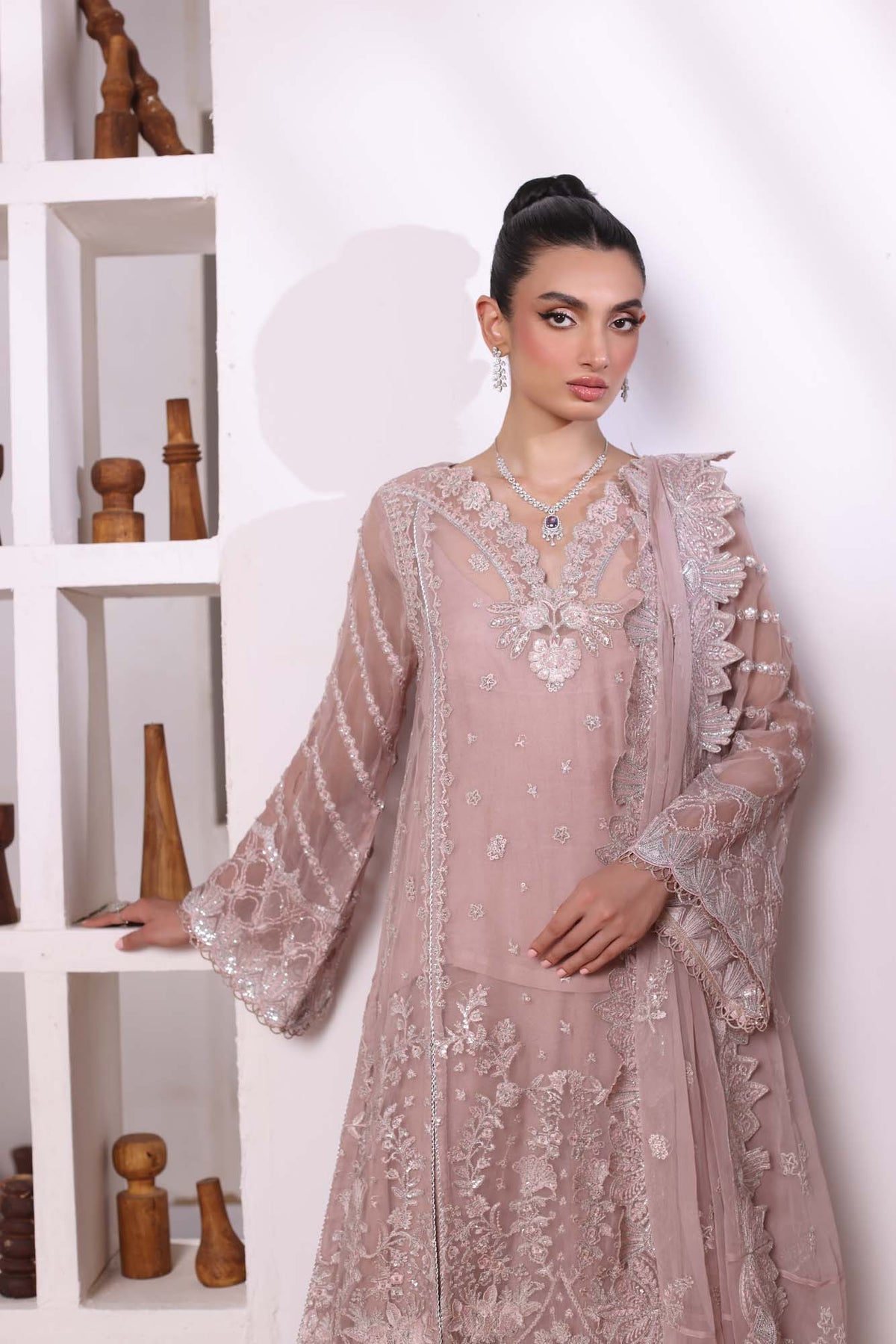 Noor by Saadia Asad | Noor Chiffon De Luxe | D3 -  Noor by Saadia Asad Formal - Original Designer Dress - House of Maryam