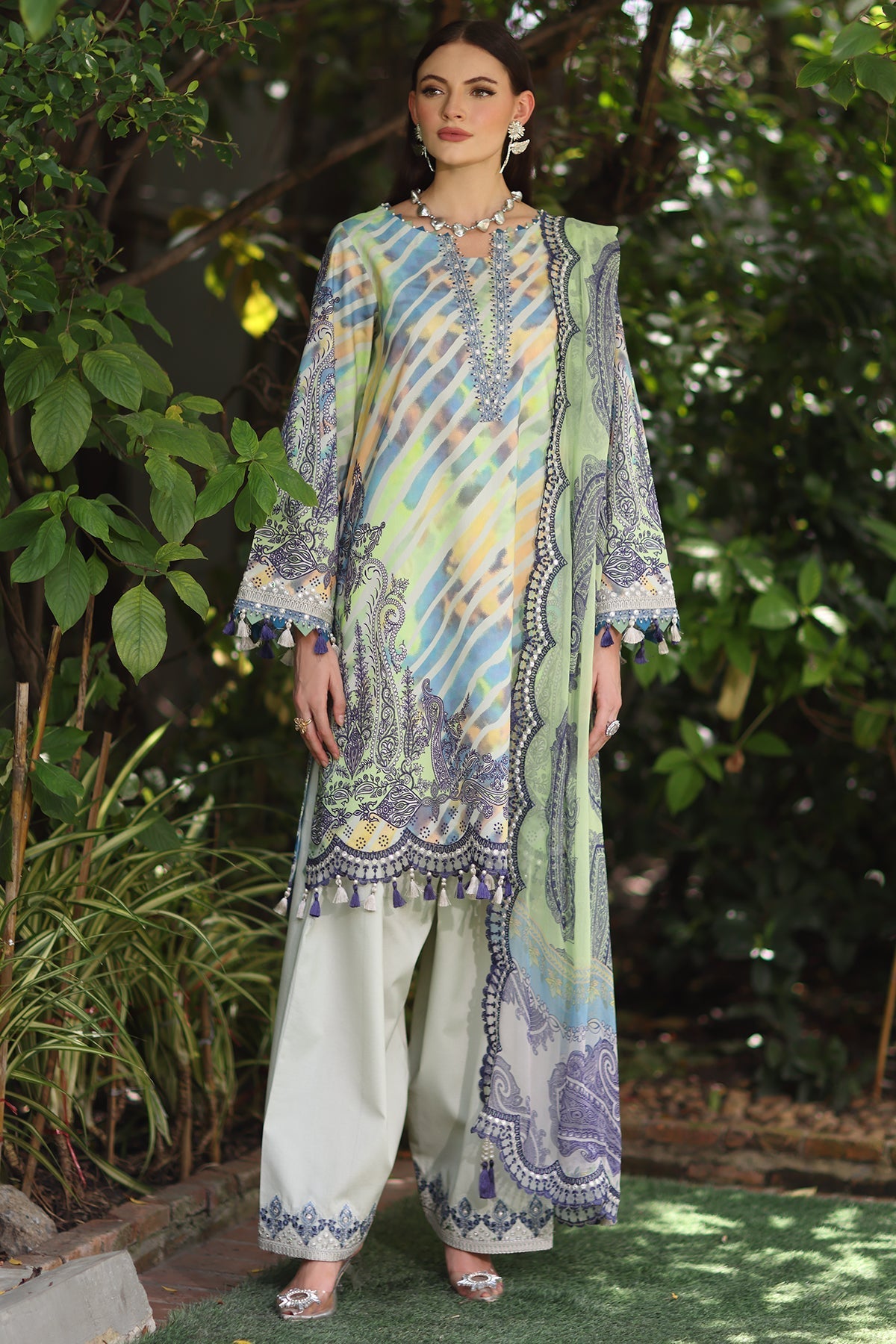 Charizma | Infinity Lawn | 3-PC Unstitched Embroidered Lawn Collection IN6-10-4