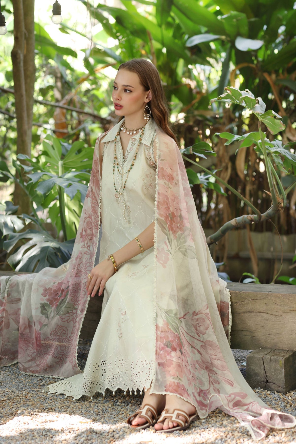 Noor by Saadia Asad | Eid Luxe Printedkari | D5-B -  Noor by Saadia Asad Ladies Clothes - Original Designer Dress - House of Maryam