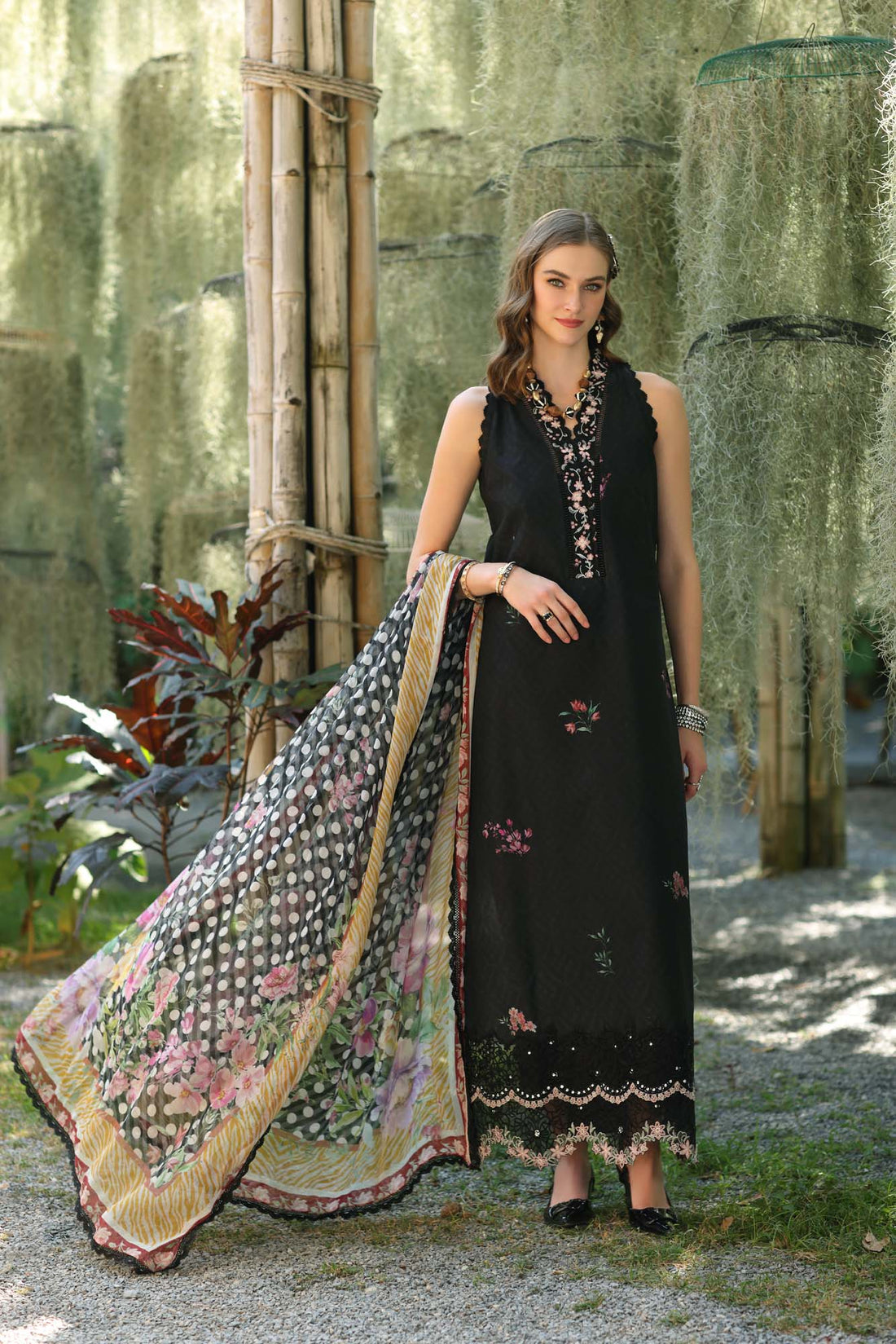 Noor by Saadia Asad | Eid Luxe Printedkari | D10-B -  Noor by Saadia Asad Ladies Clothes -  House of Maryam