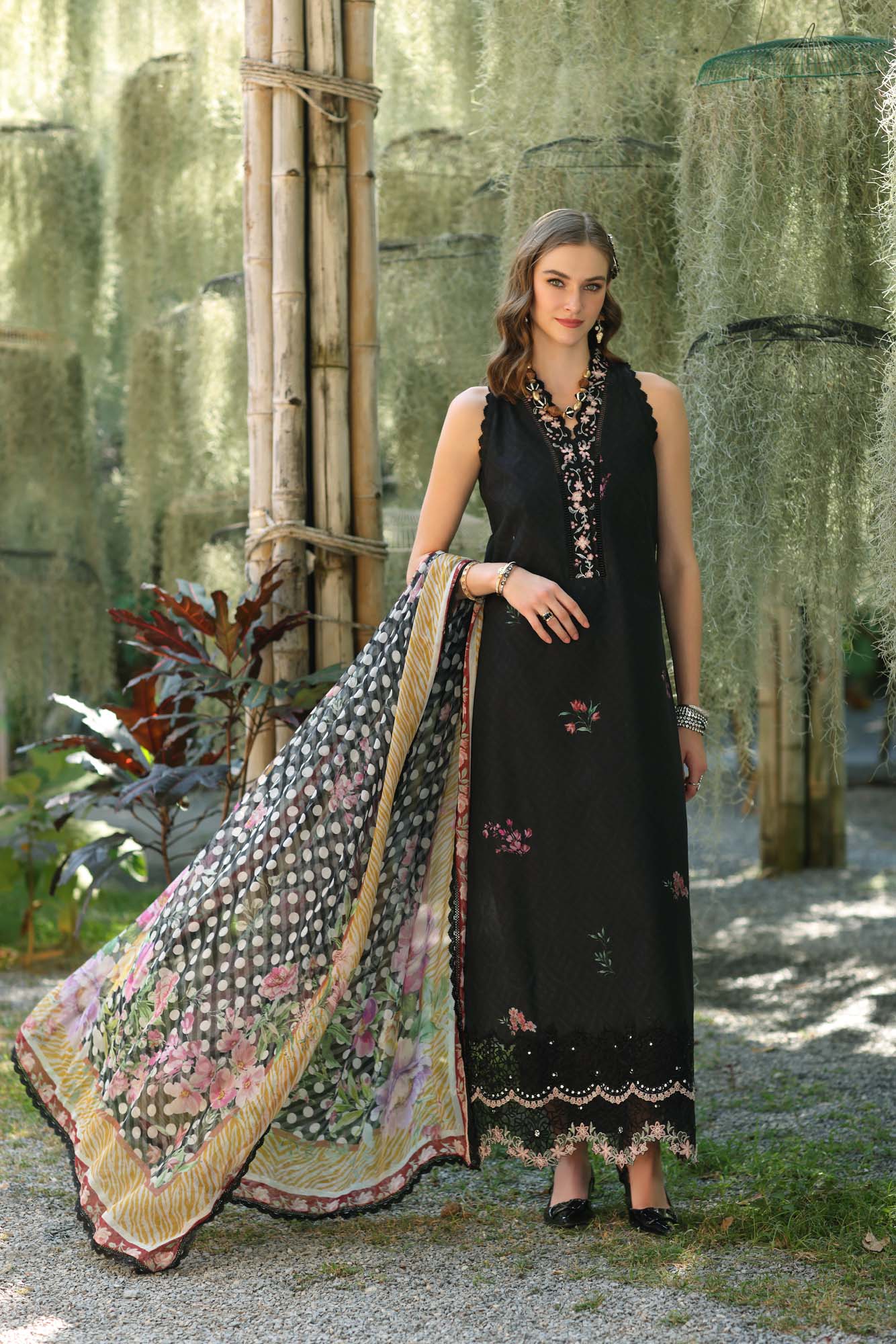 Noor by Saadia Asad | Eid Luxe Printedkari | D10-B -  Noor by Saadia Asad Ladies Clothes -  House of Maryam