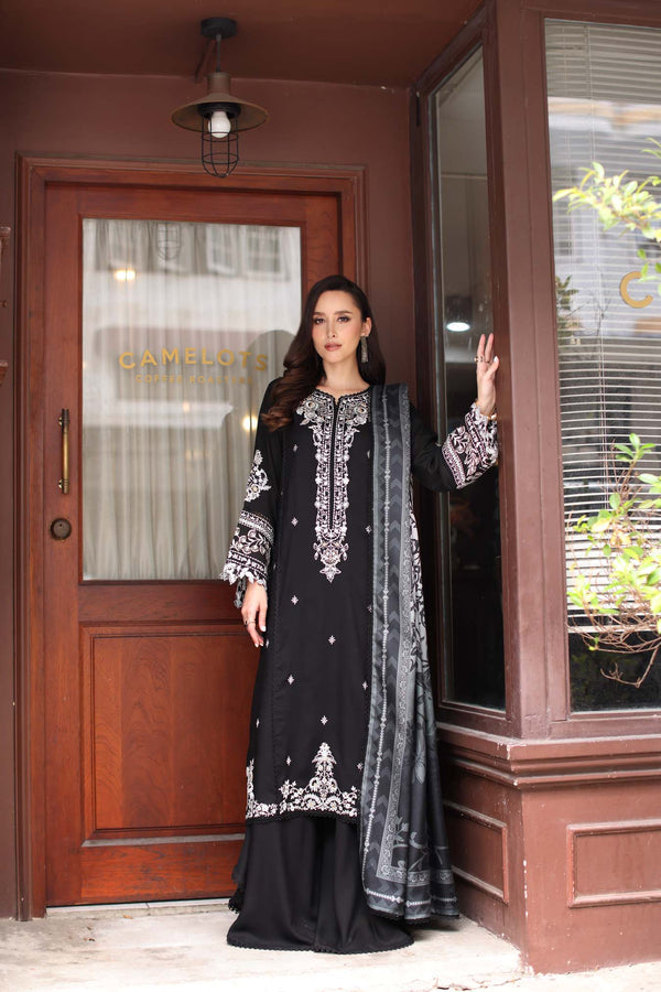 Noor by Saadia Asad | Winter Embroidered Printkhaas 25 | D10- A-3