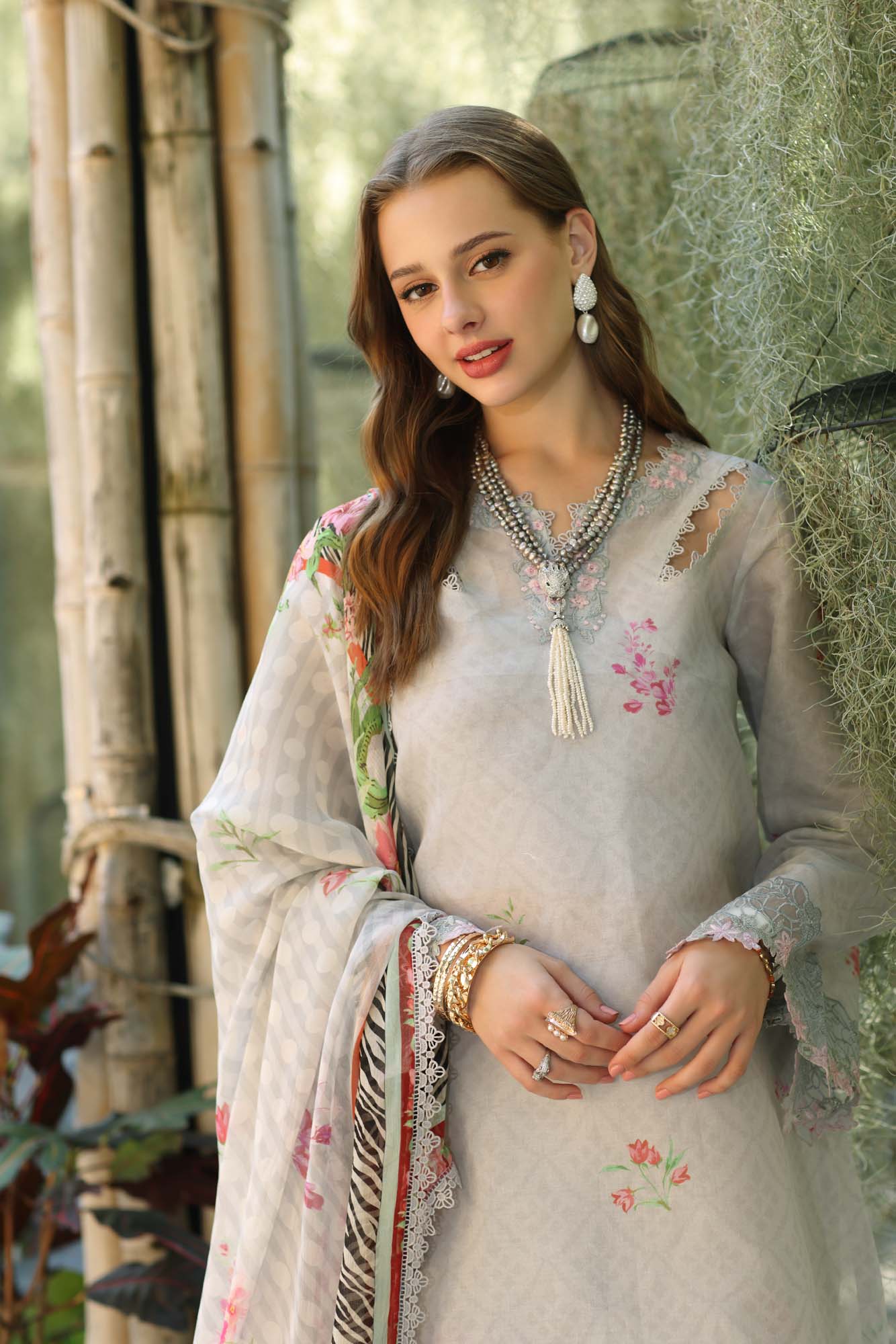 Noor by Saadia Asad | Eid Luxe Printedkari | D10-A -  Noor by Saadia Asad Ladies Clothes -  House of Maryam