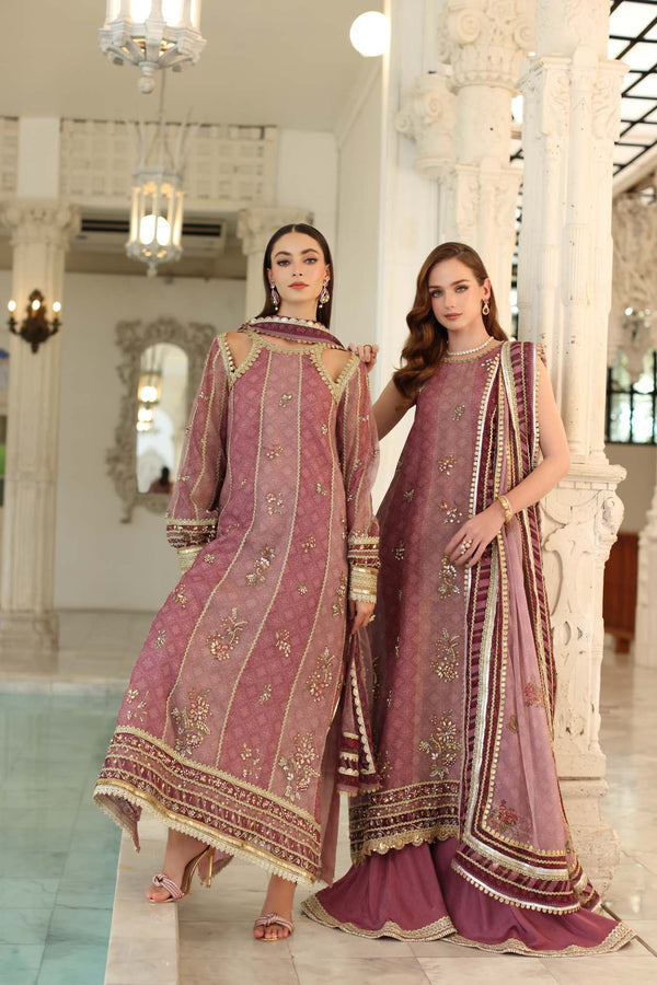 Noor by Saadia Asad | Festive 25 | D6 - Rose Pink, image 3