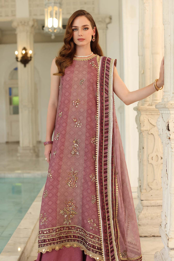 Noor by Saadia Asad | Festive 25 | D6 - Rose Pink, image 2