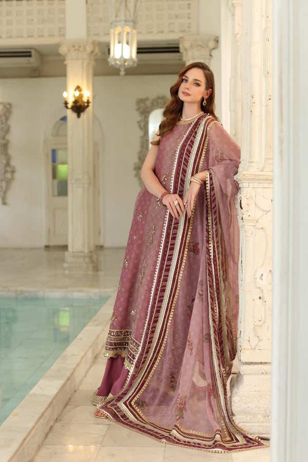Noor by Saadia Asad | Festive 25 | D6 - Rose Pink, image 4